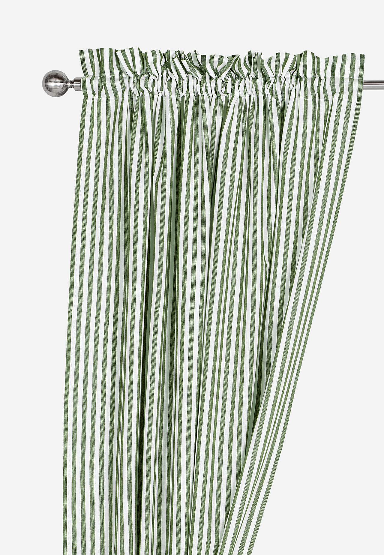Woven, striped curtain panels 2-pack