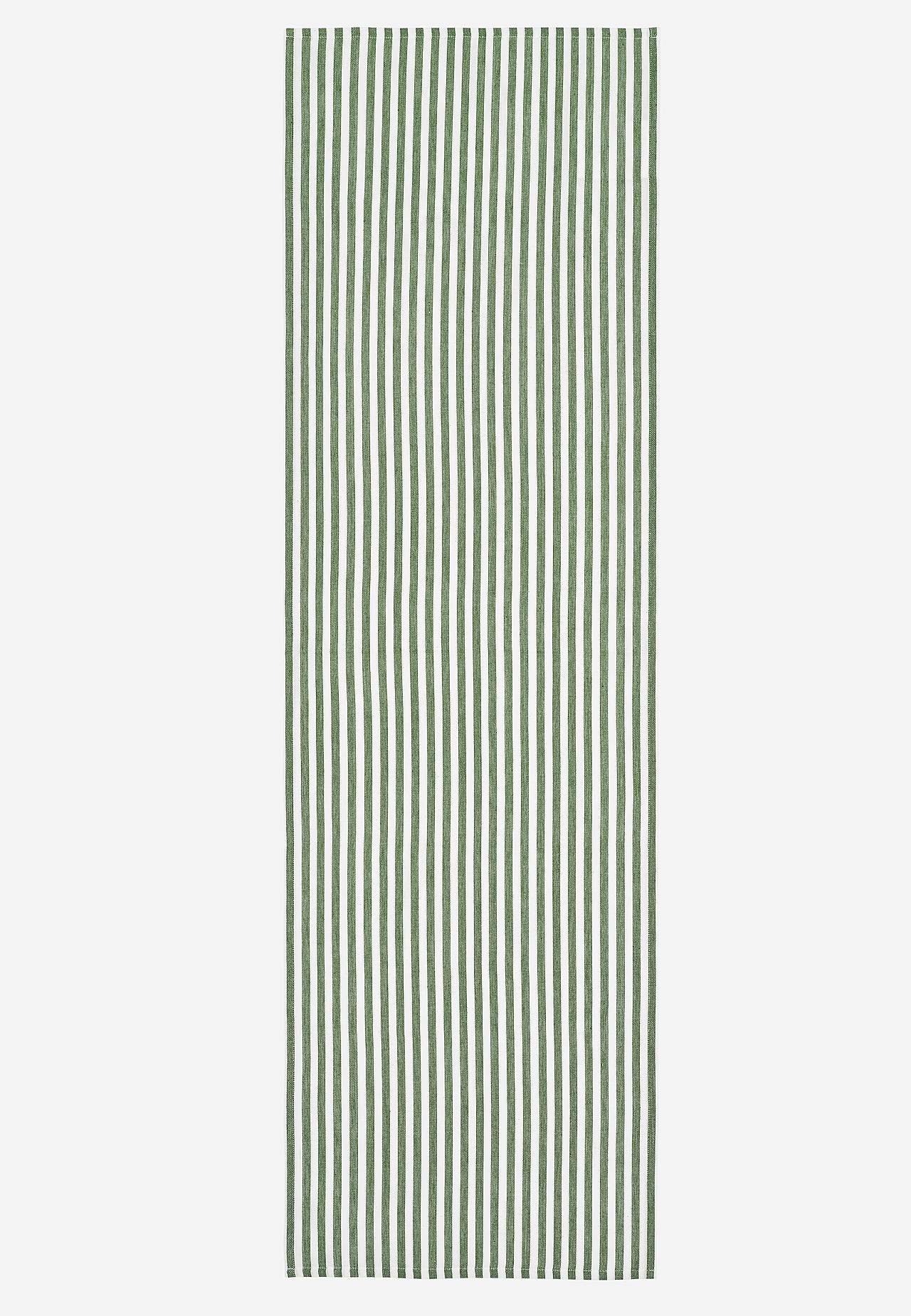 Woven, striped table runner