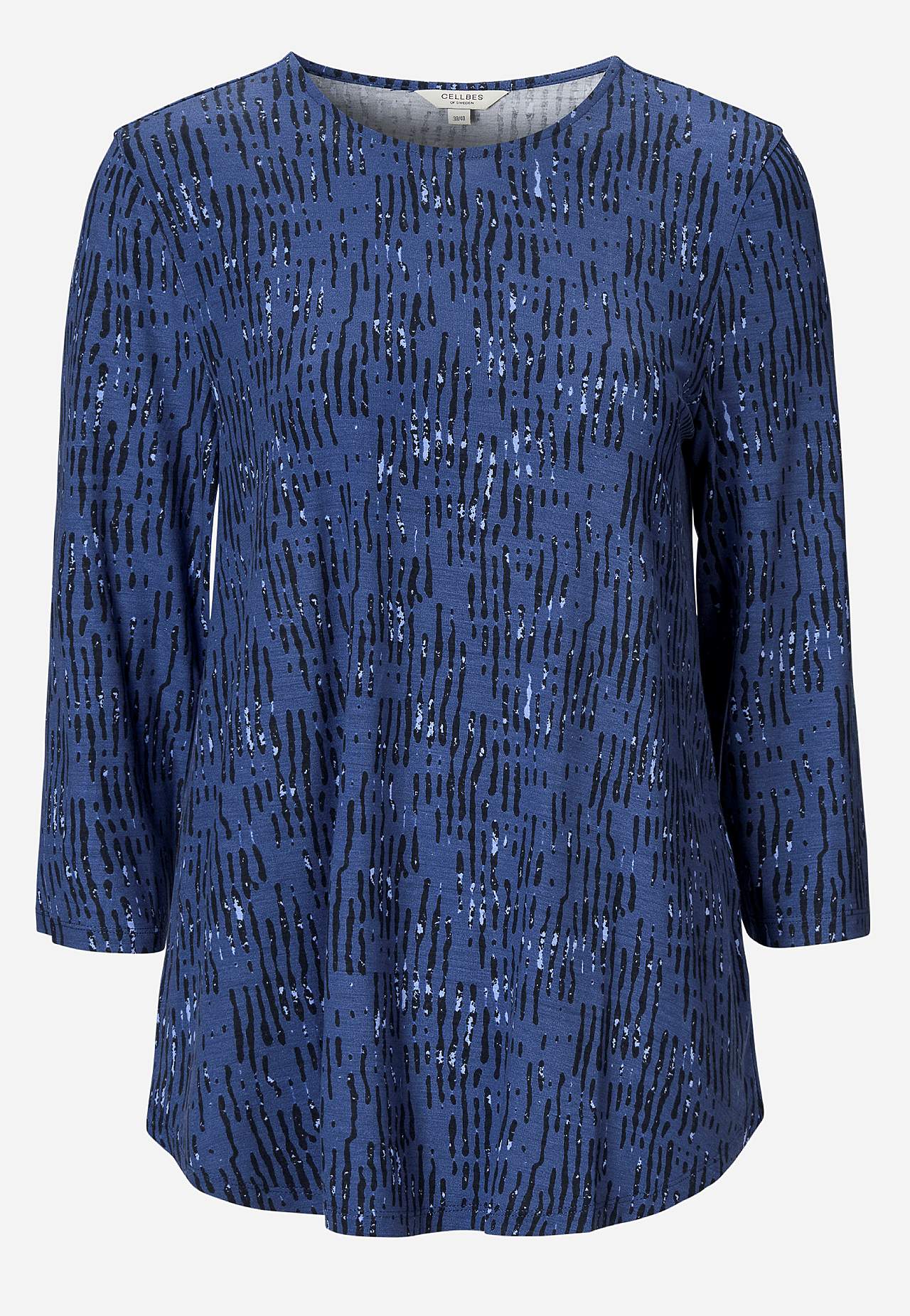 Jersey top with 3/4 sleeve