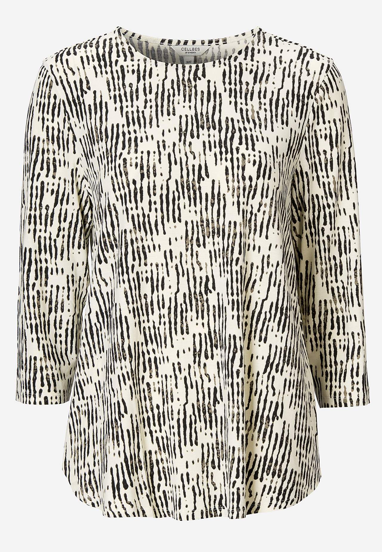 Jersey top with 3/4 sleeve
