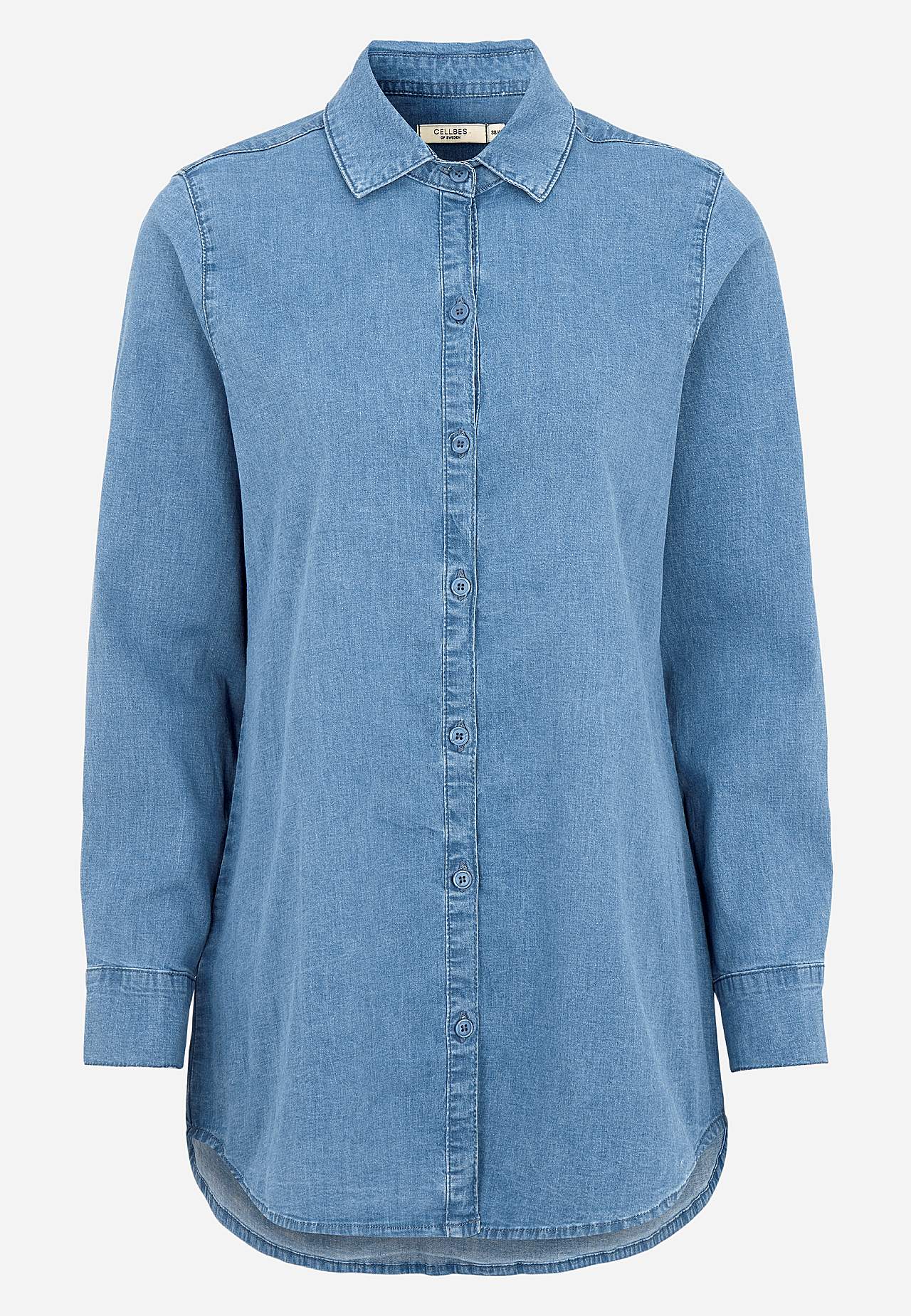 Stretchy tunic in denim