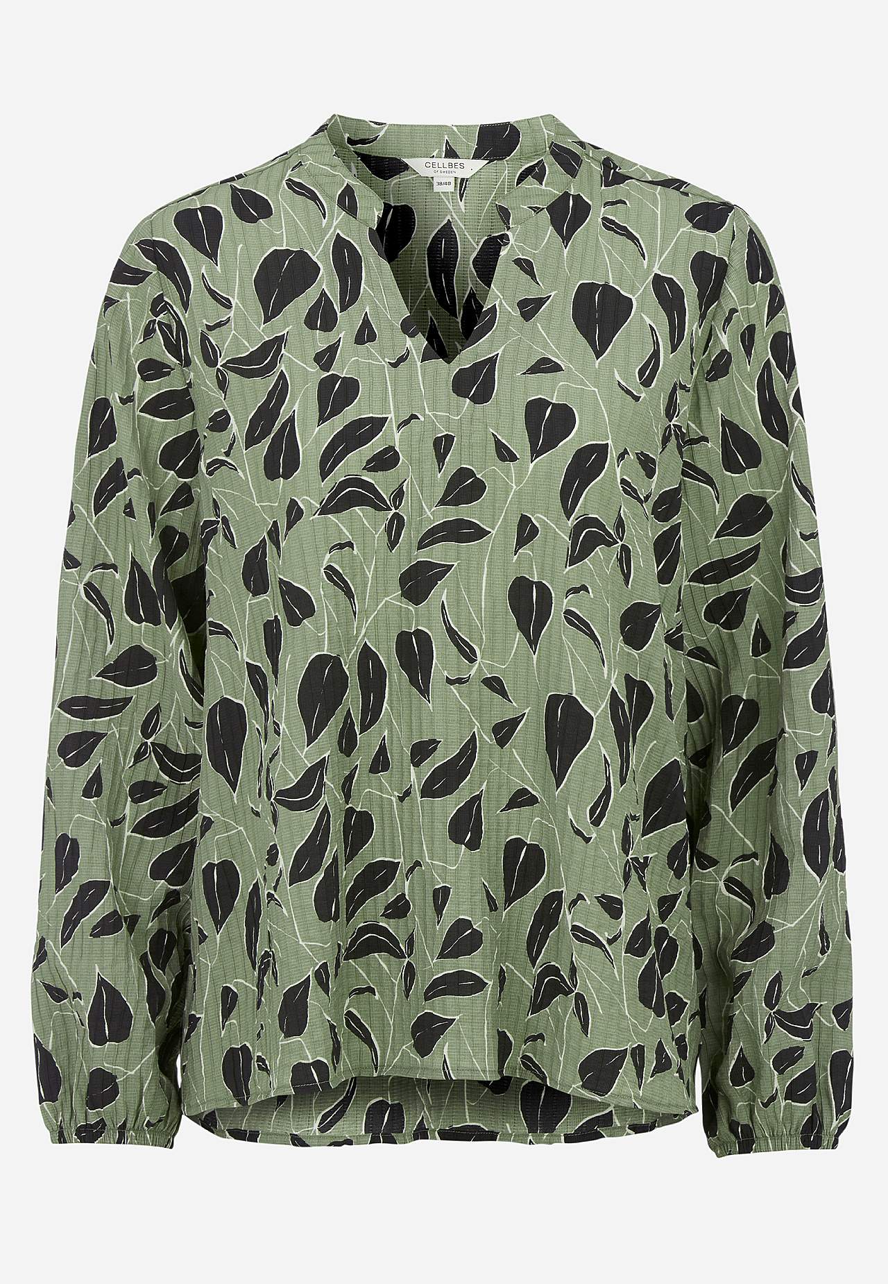 Woven blouse with structure