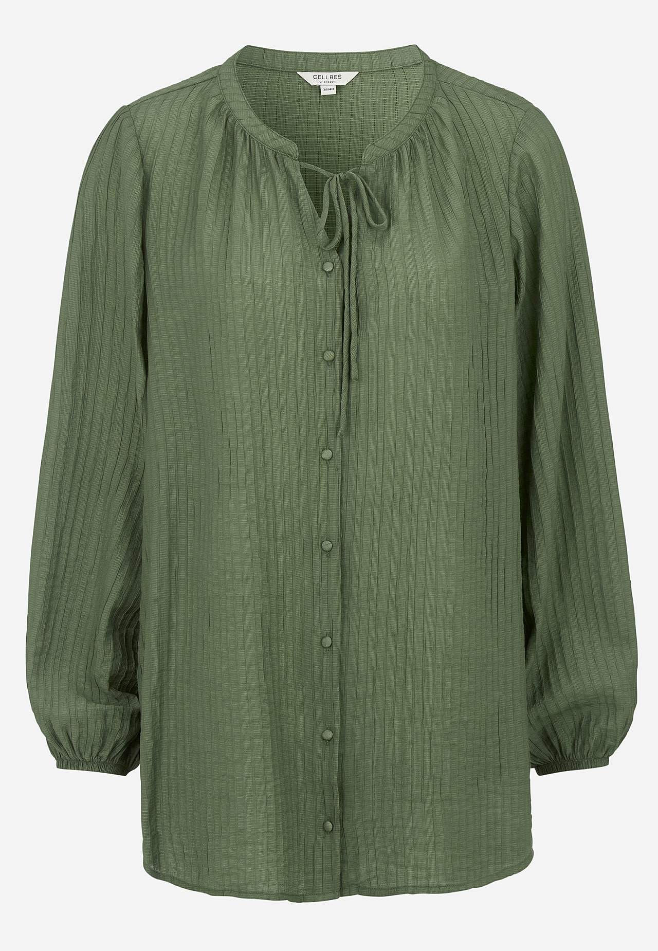 Woven tunic with structure