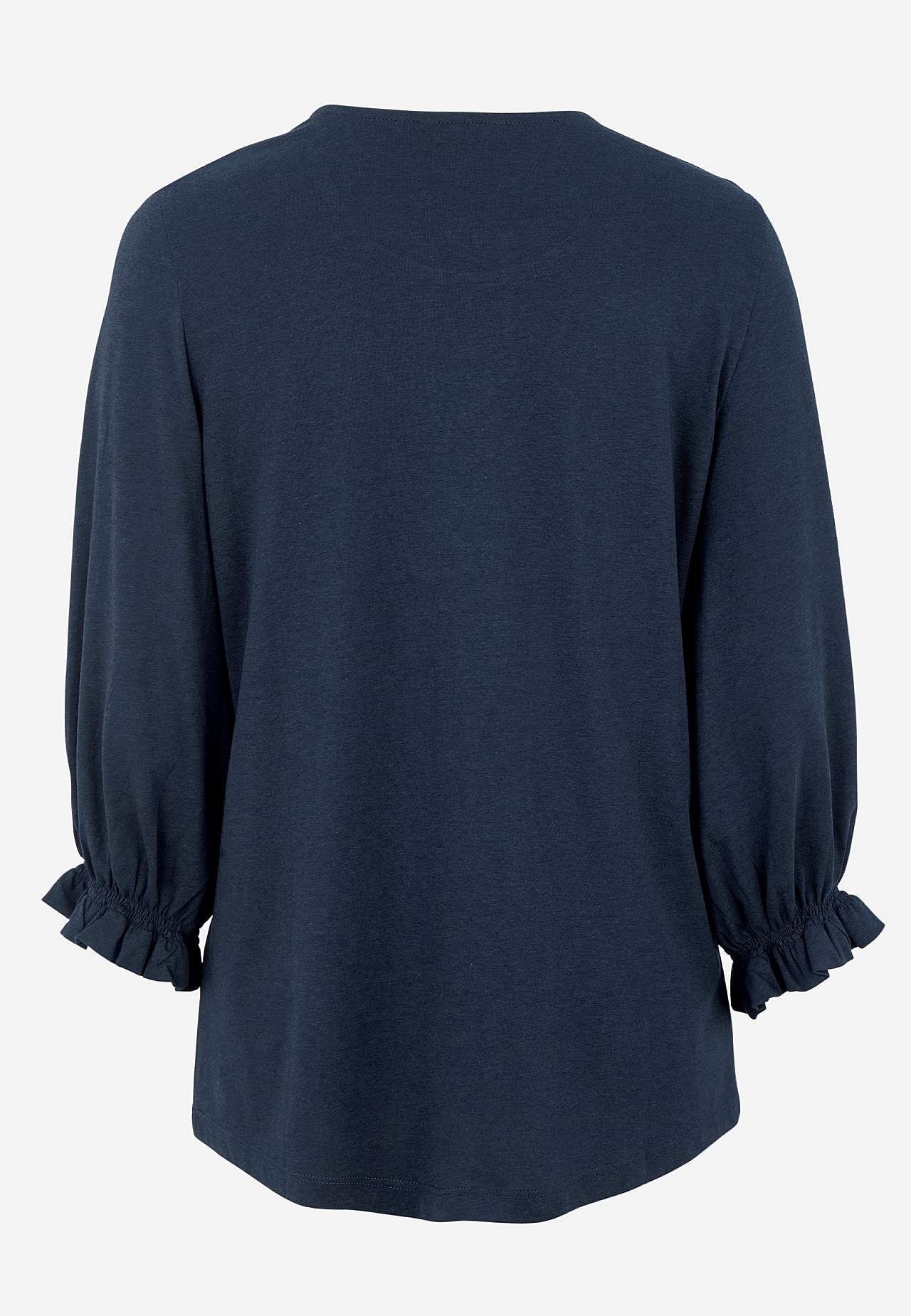 Jersey top with smock detail