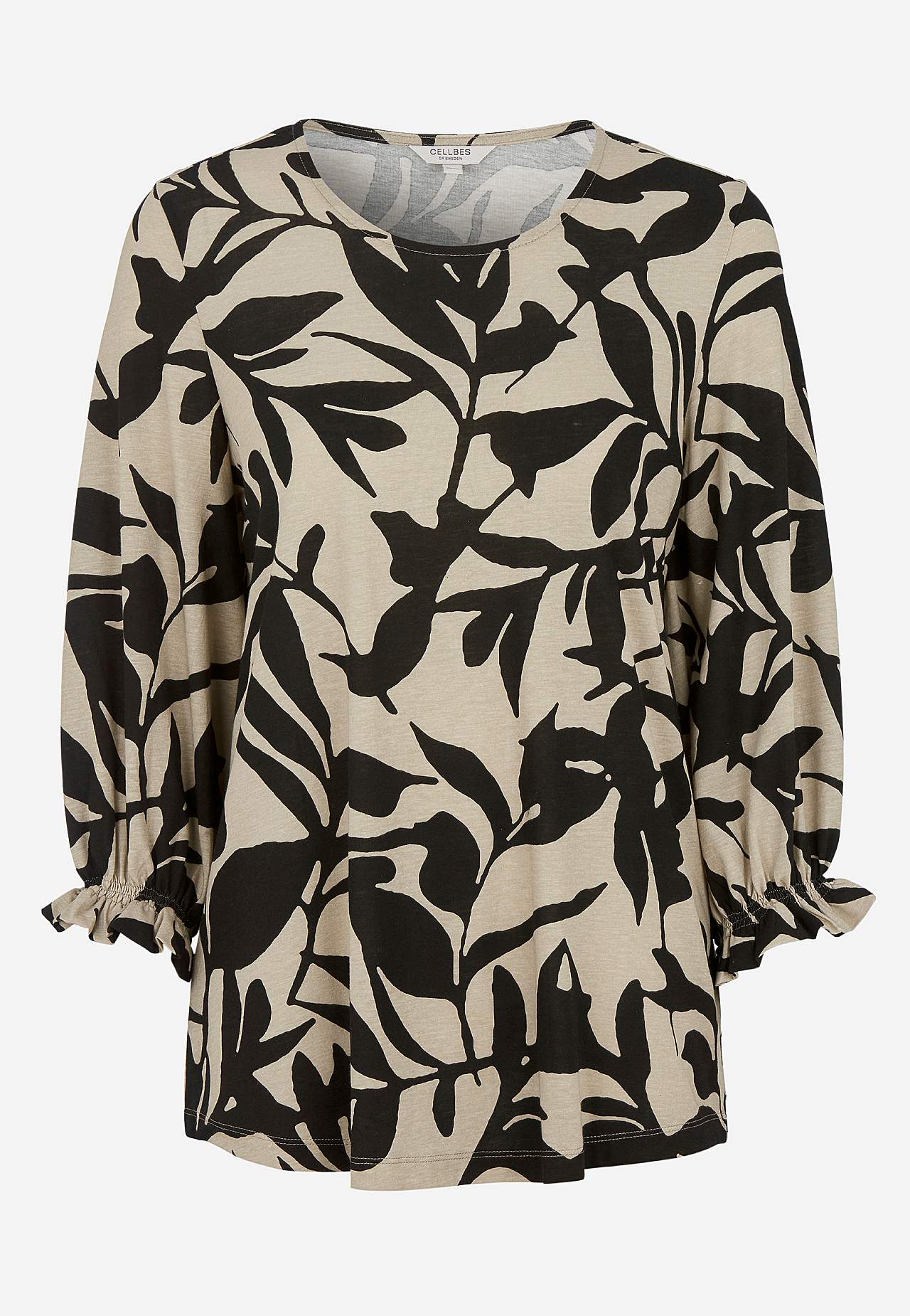 Jersey top with smock detail