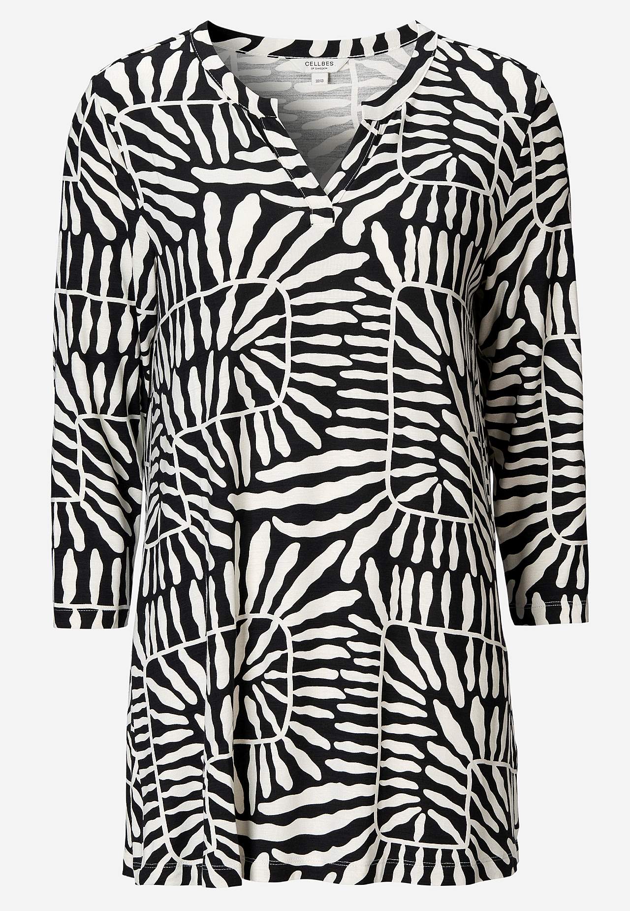 Jersey tuniq with 3/4 sleeve