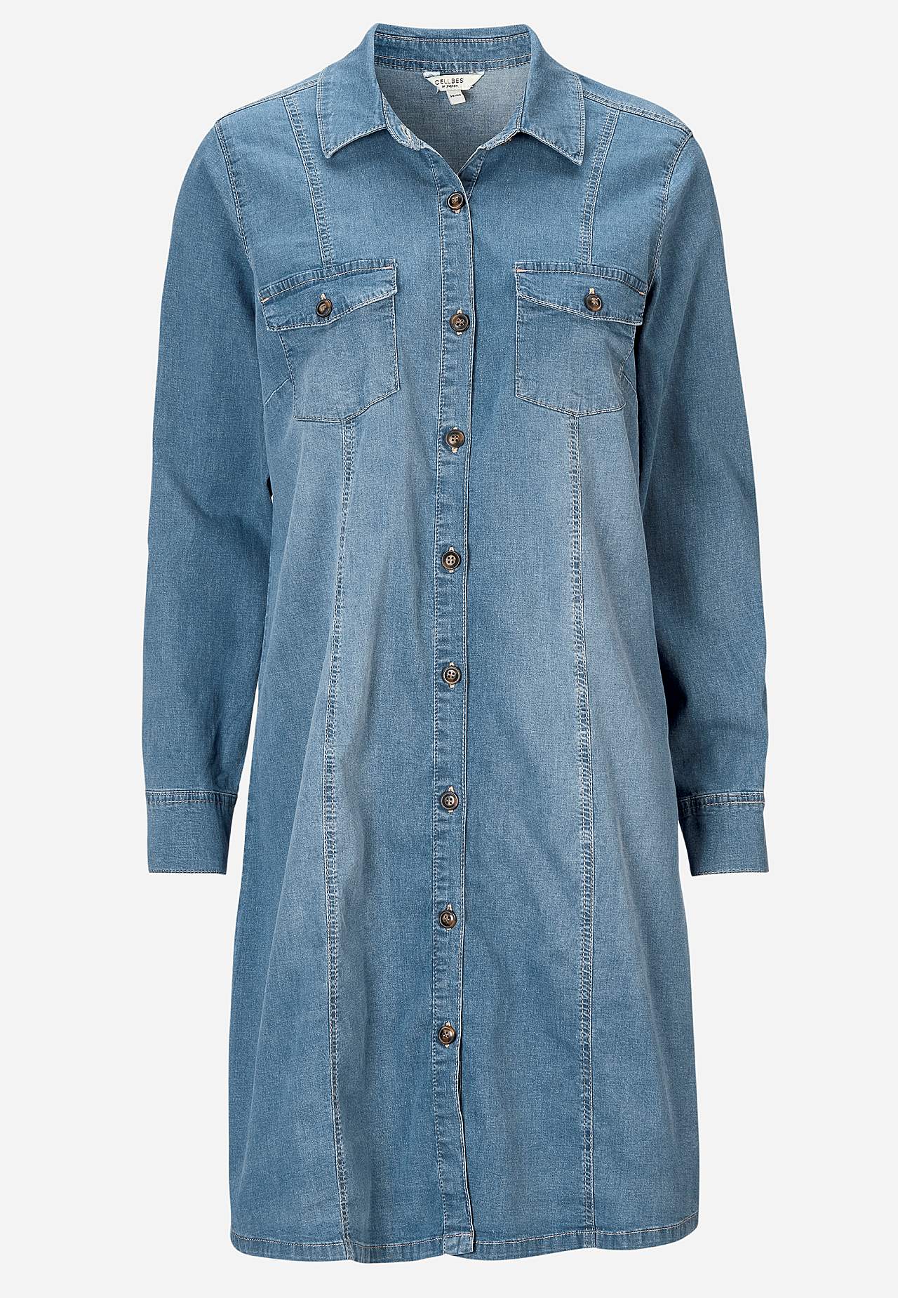 Stretchy denim dress