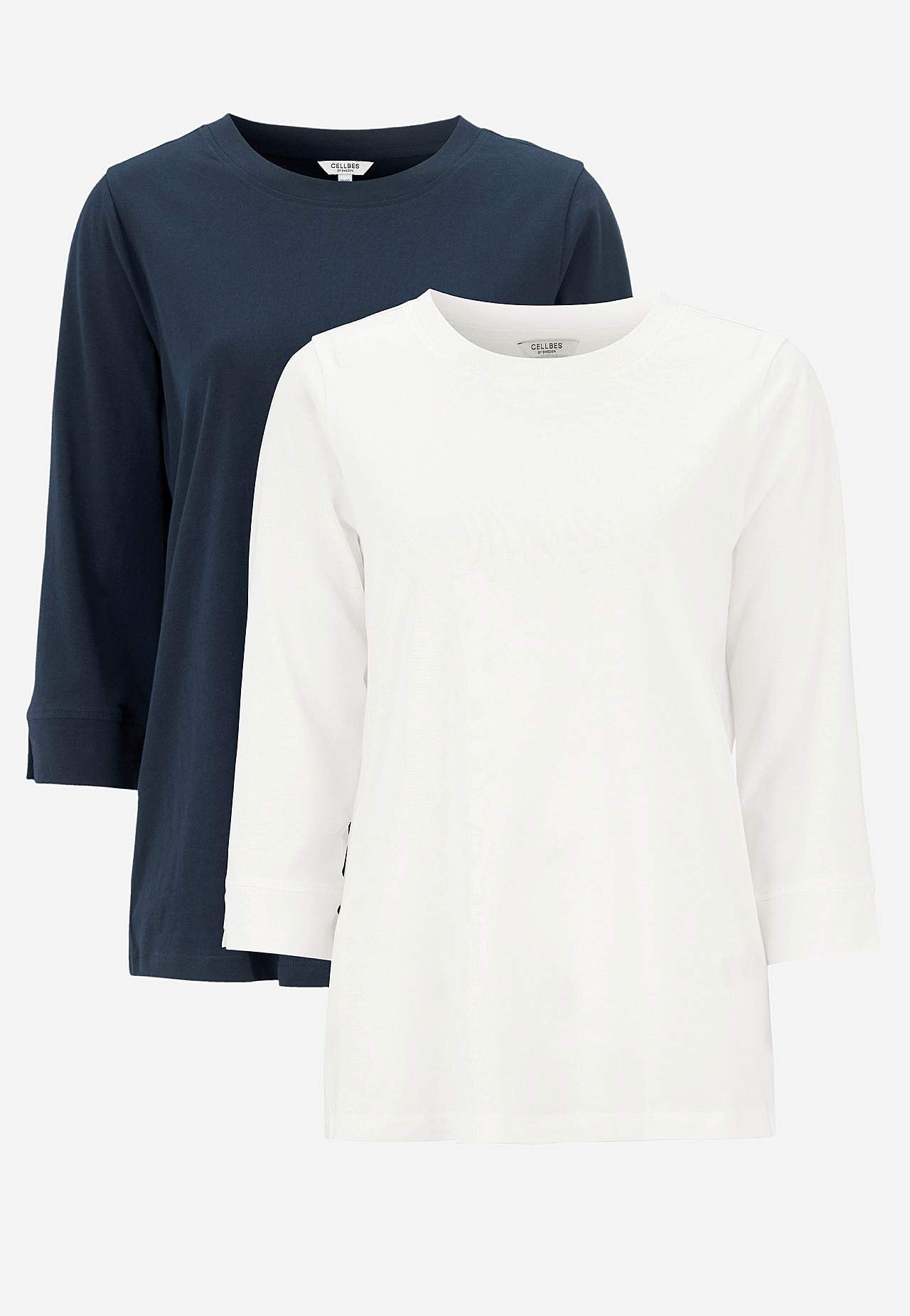 Jersey top in organic cotton 2-pack
