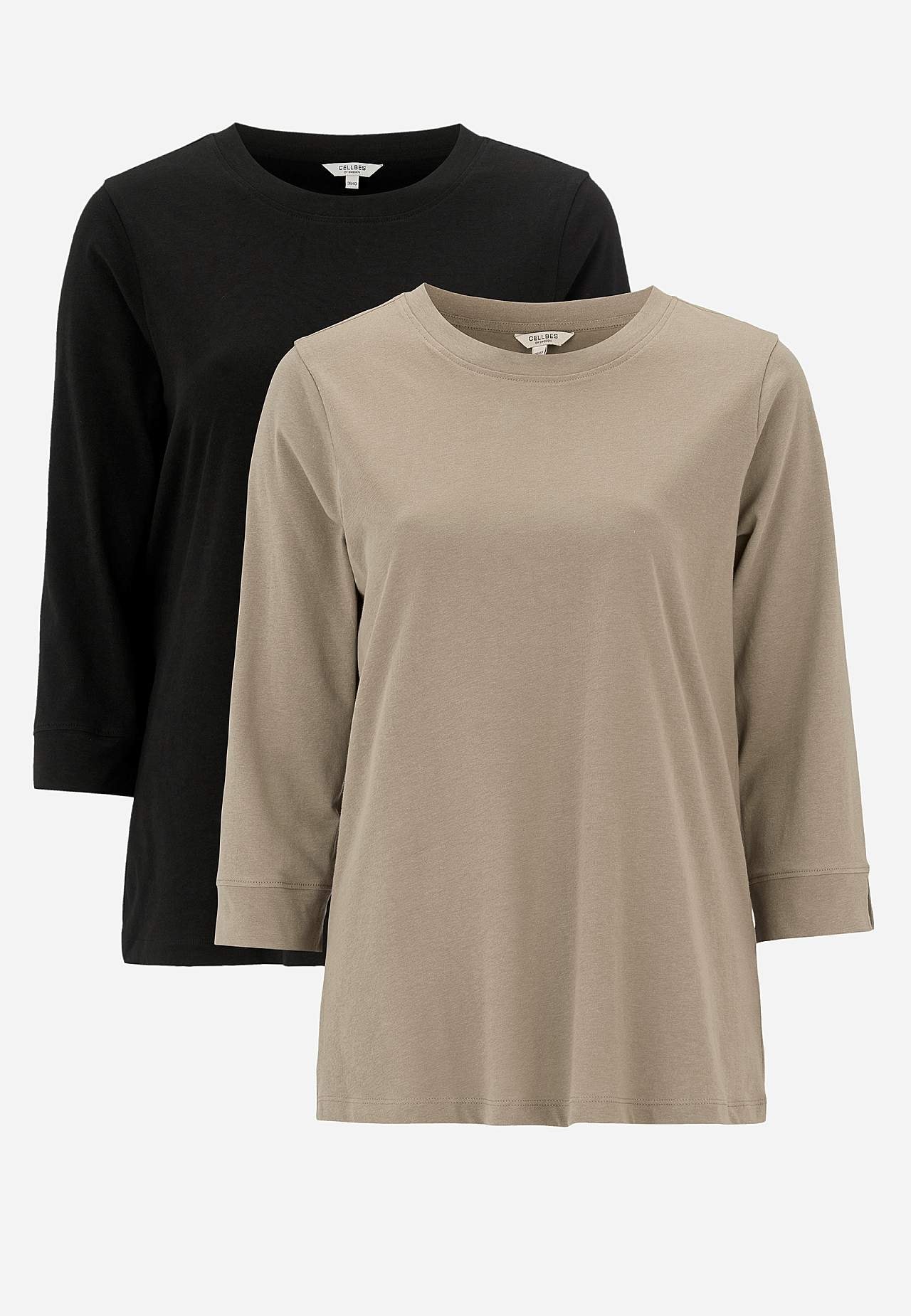 Jersey top in organic cotton 2-pack