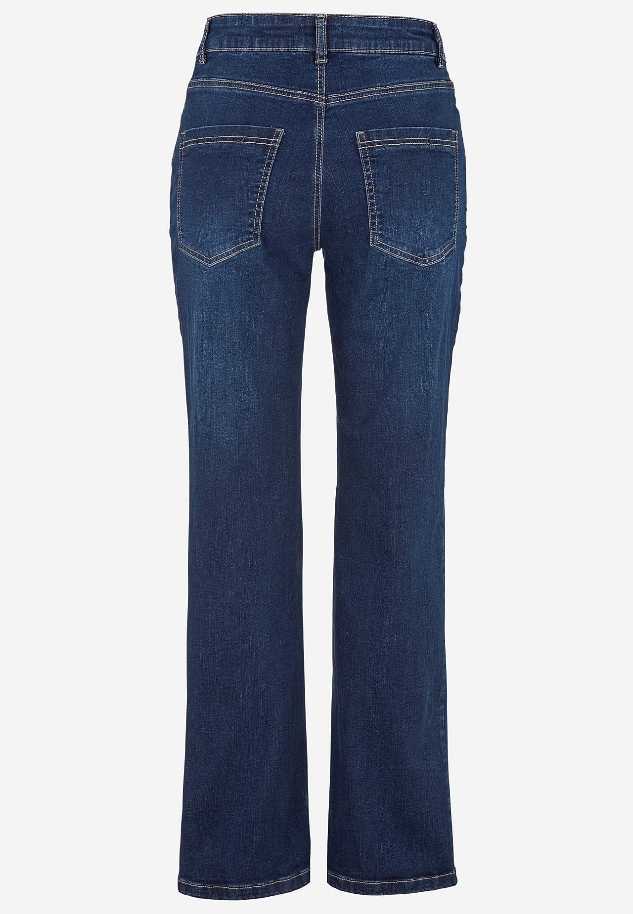 Comfortable stretch jeans with straight leg