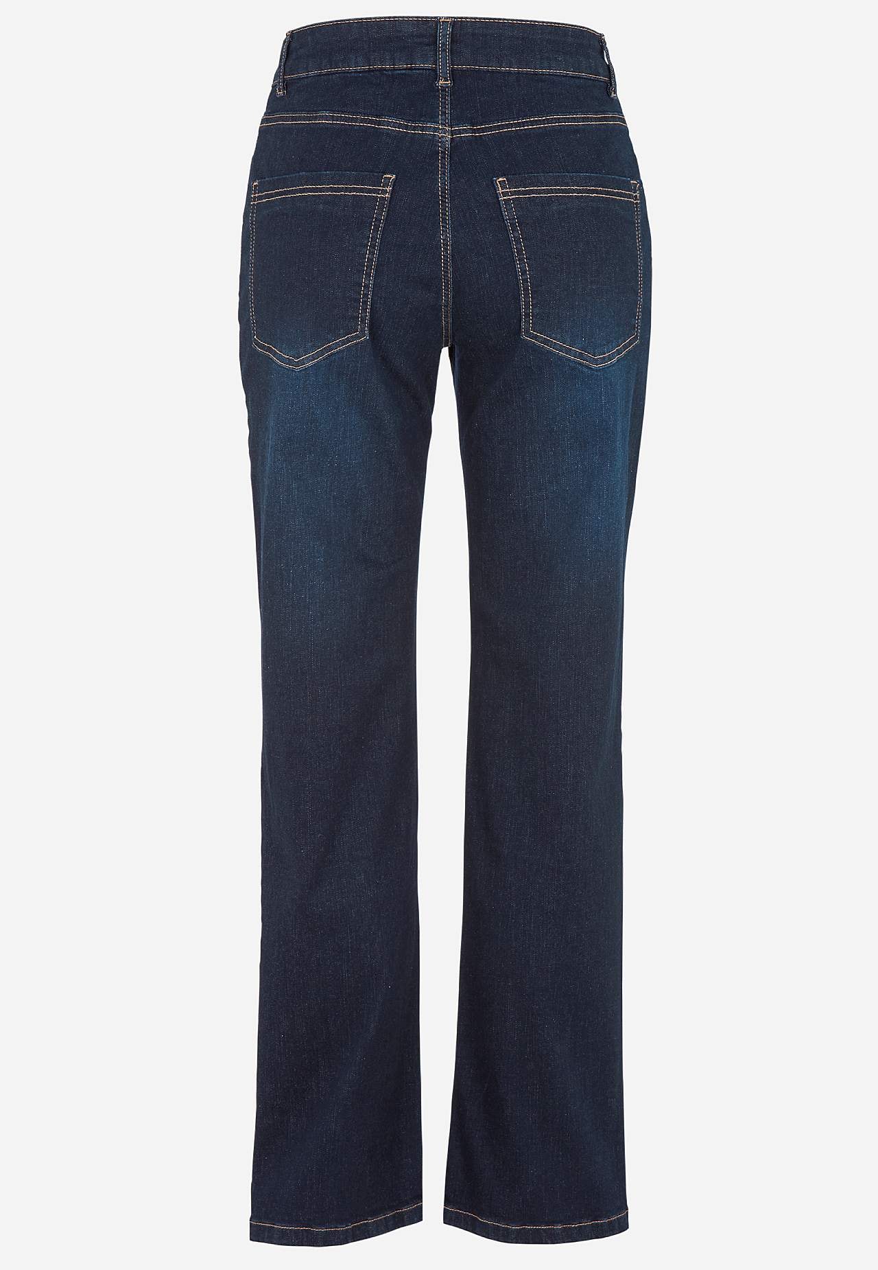 Comfortable stretch jeans with straight leg