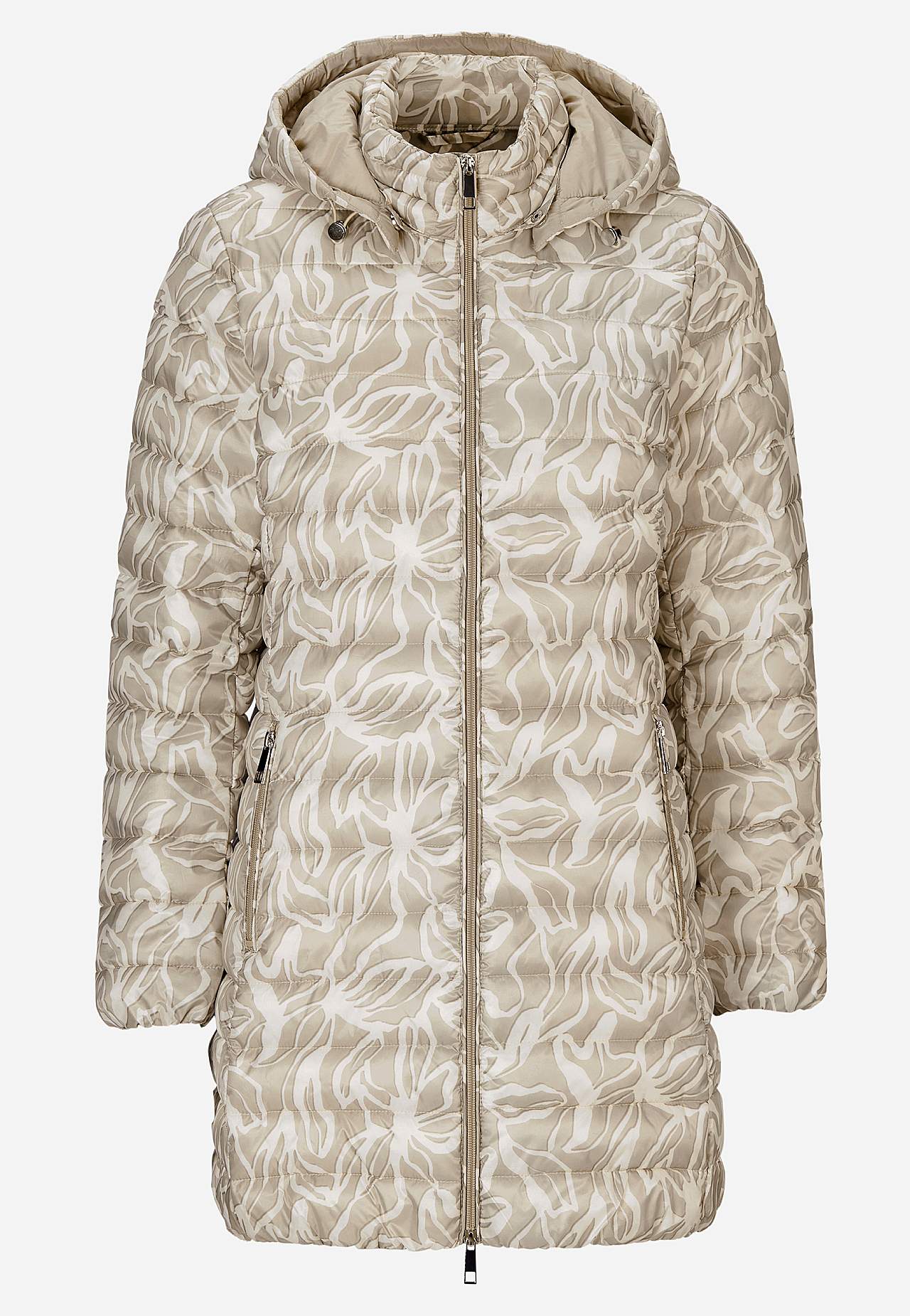 Quilted, patterned lightweight jacket