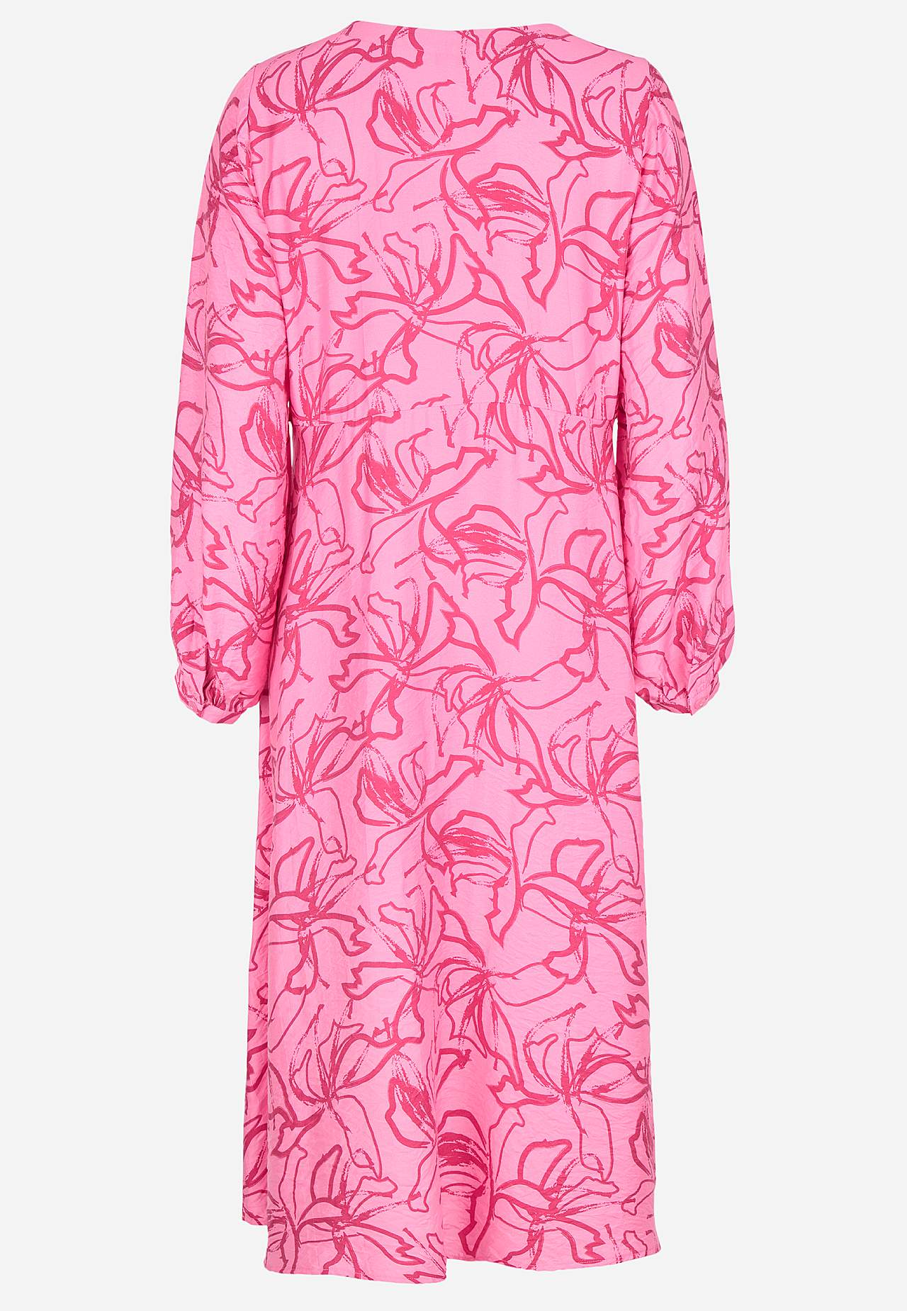 Woven dress with buttons
