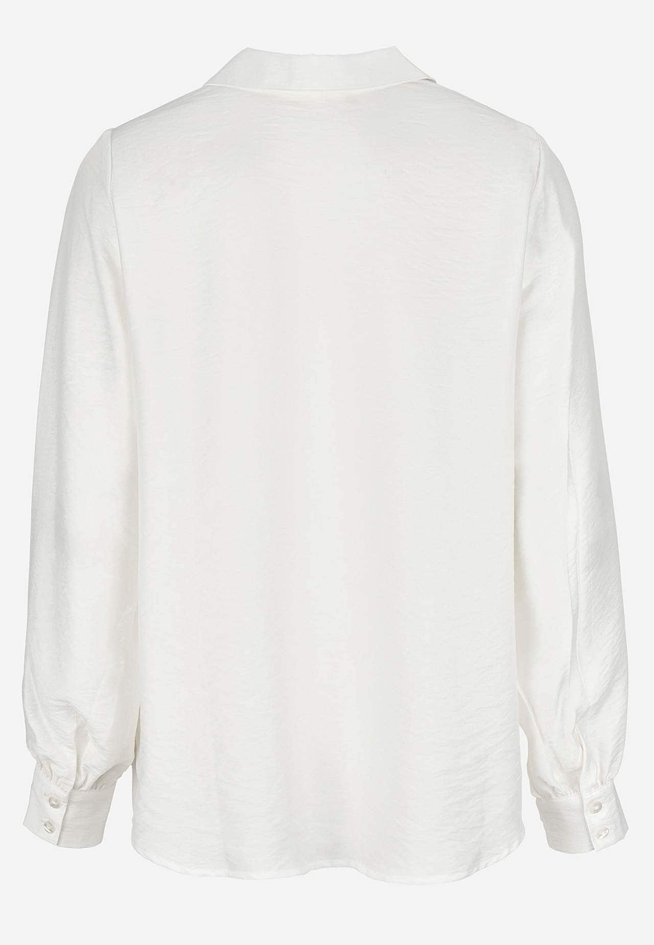 Woven blouse with wide sleeves