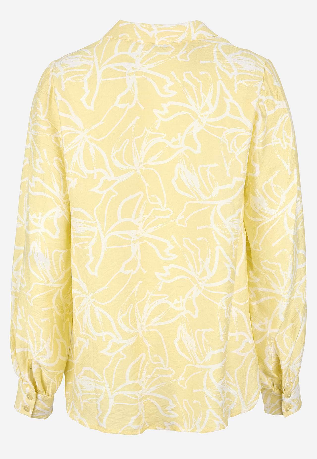 Woven blouse with wide sleeves
