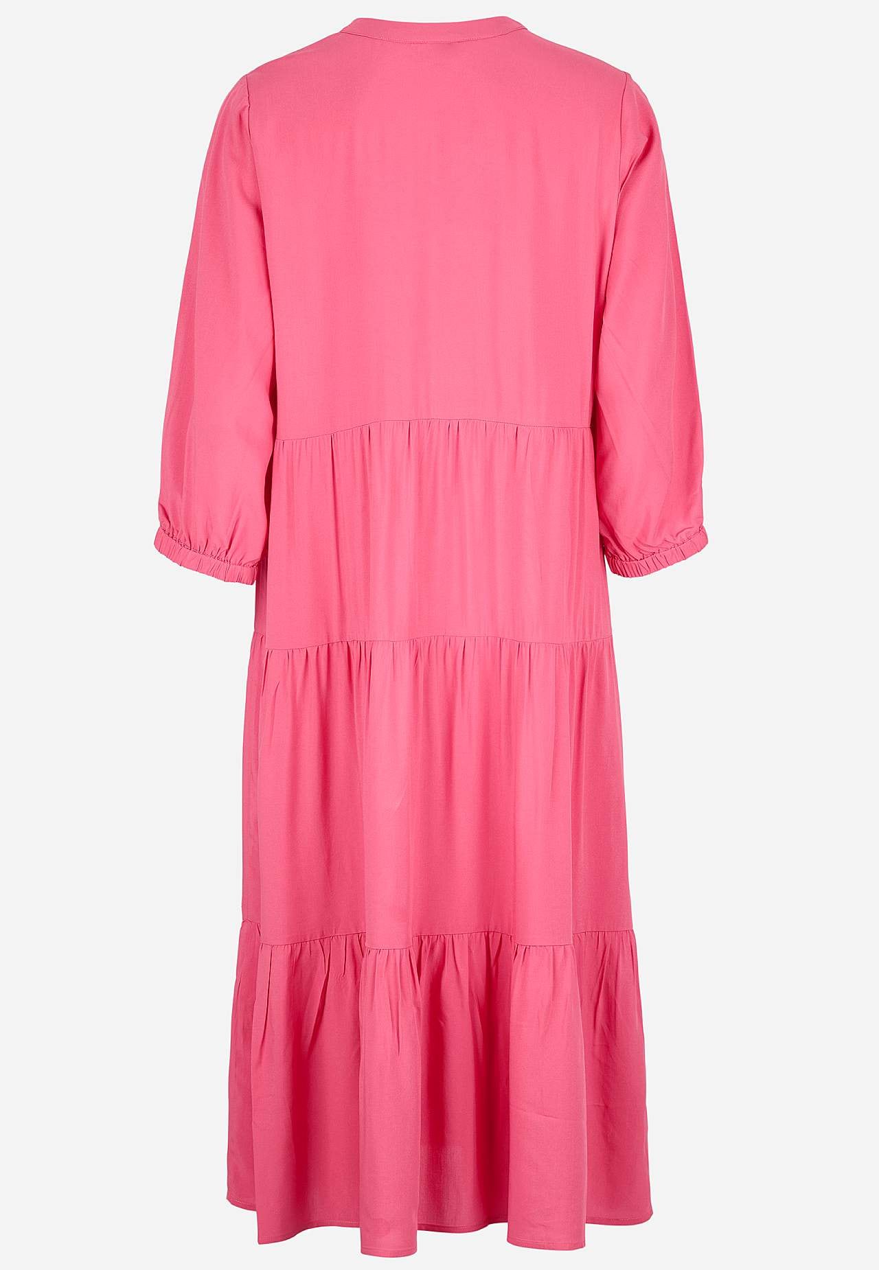 Dress with flounces