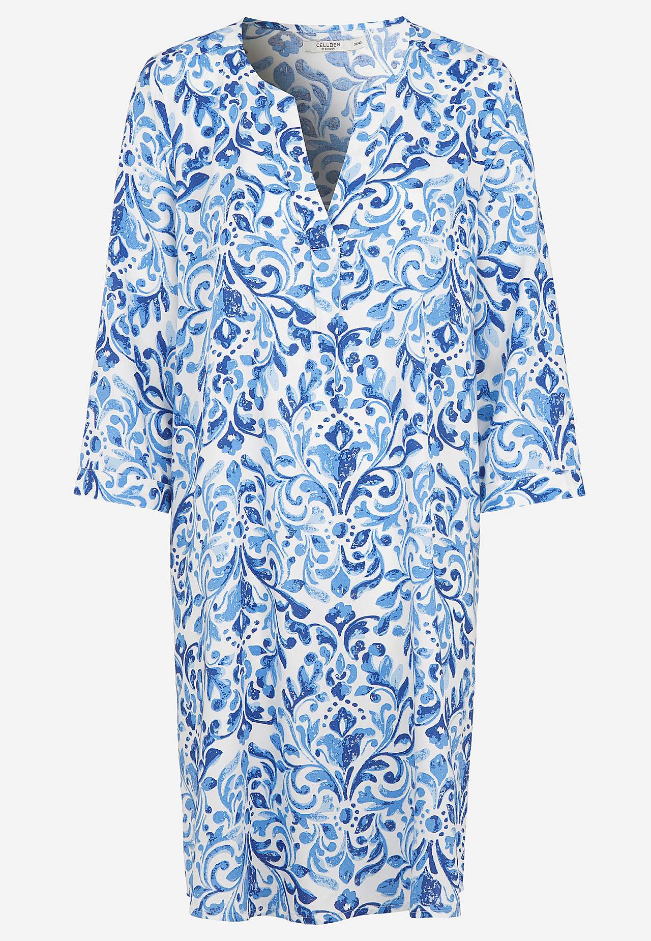 Woven, patterned dress