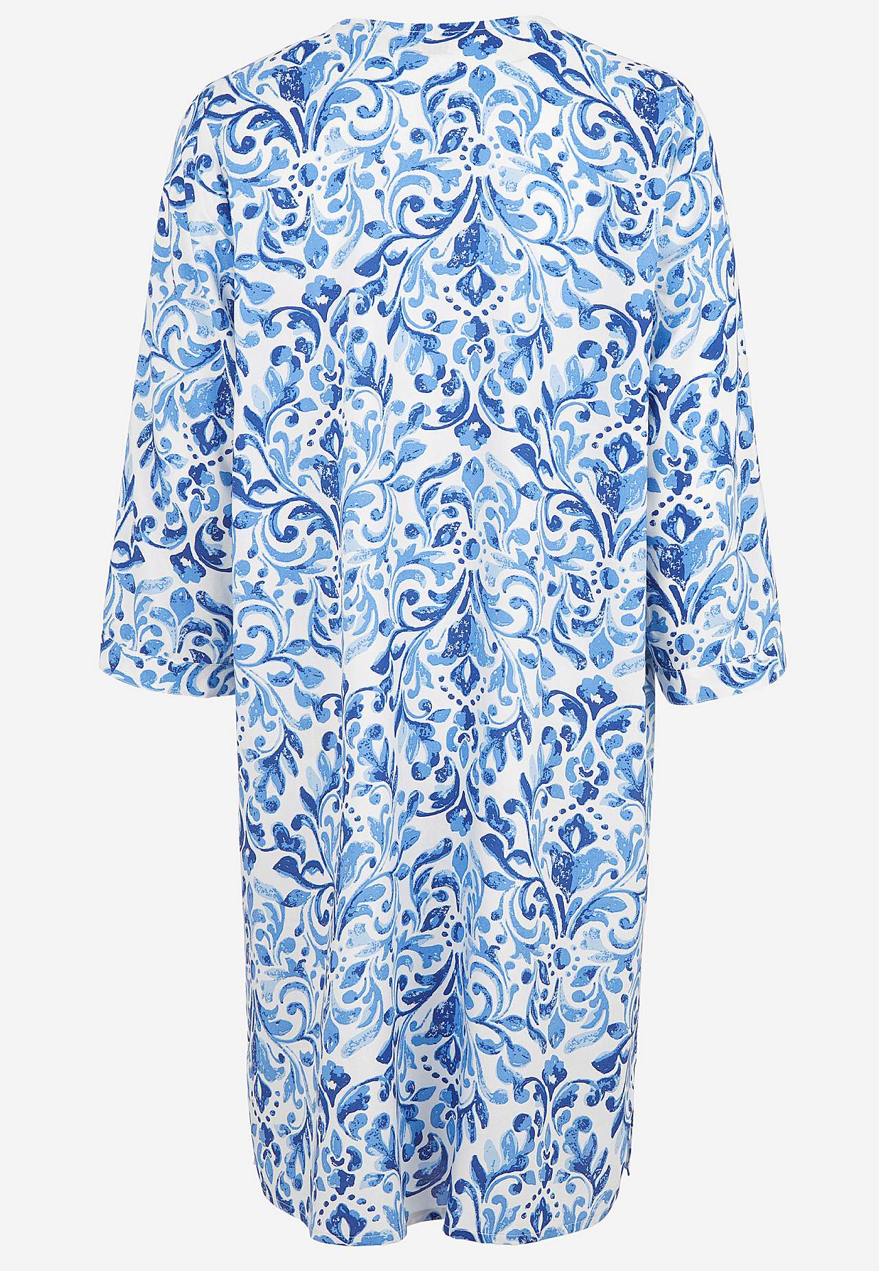 Woven, patterned dress