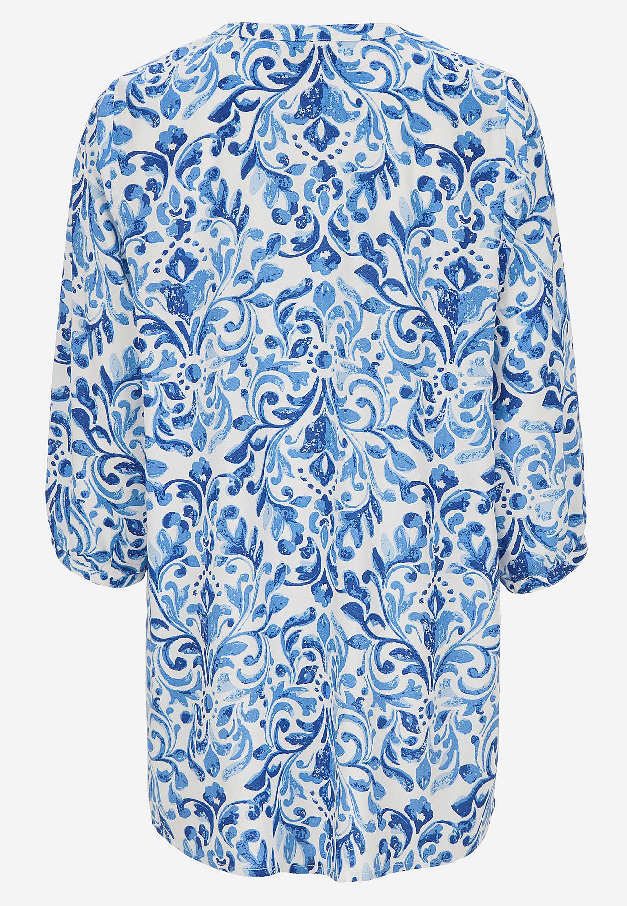 Woven, patterned tunic