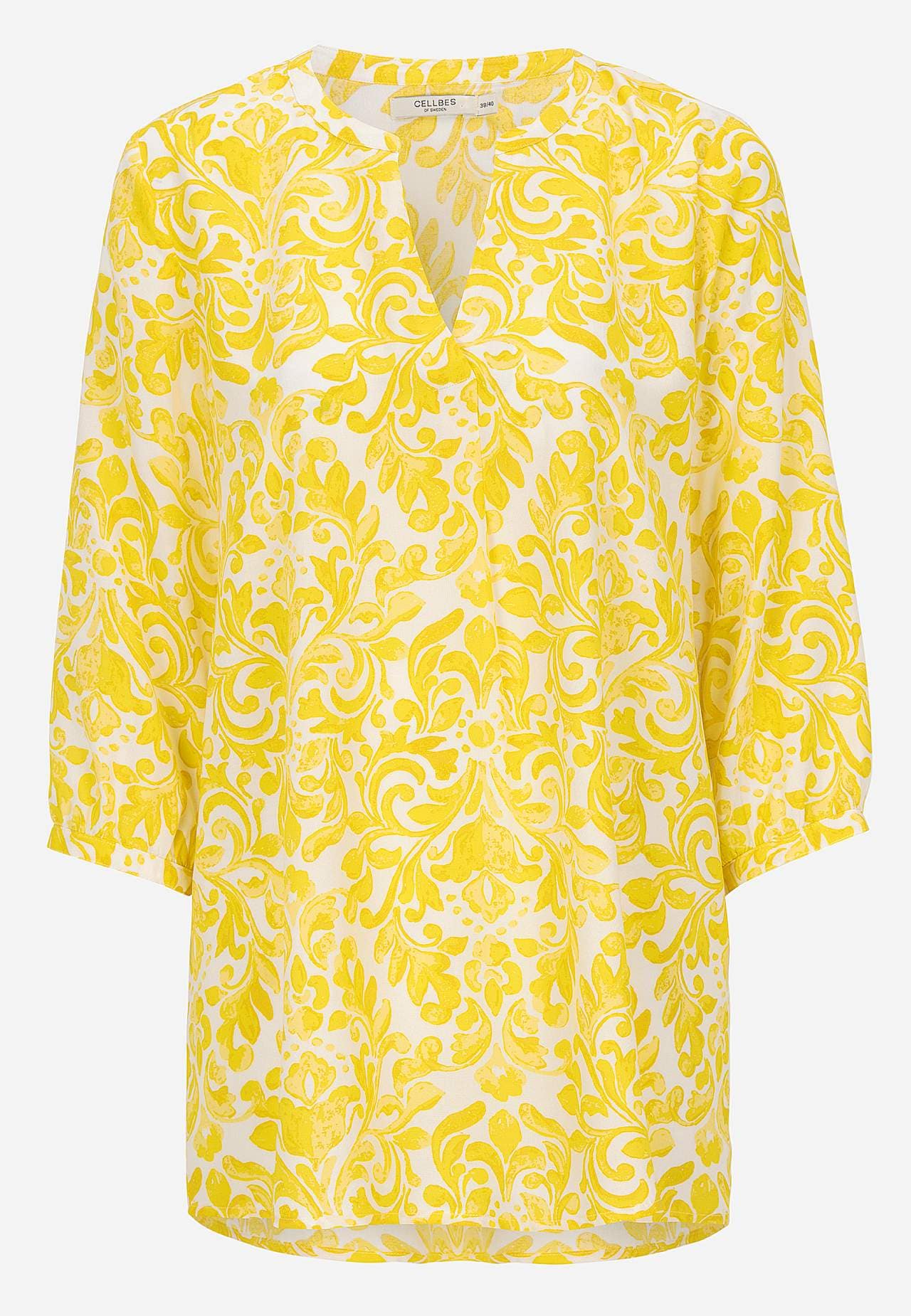 Woven, patterned tunic
