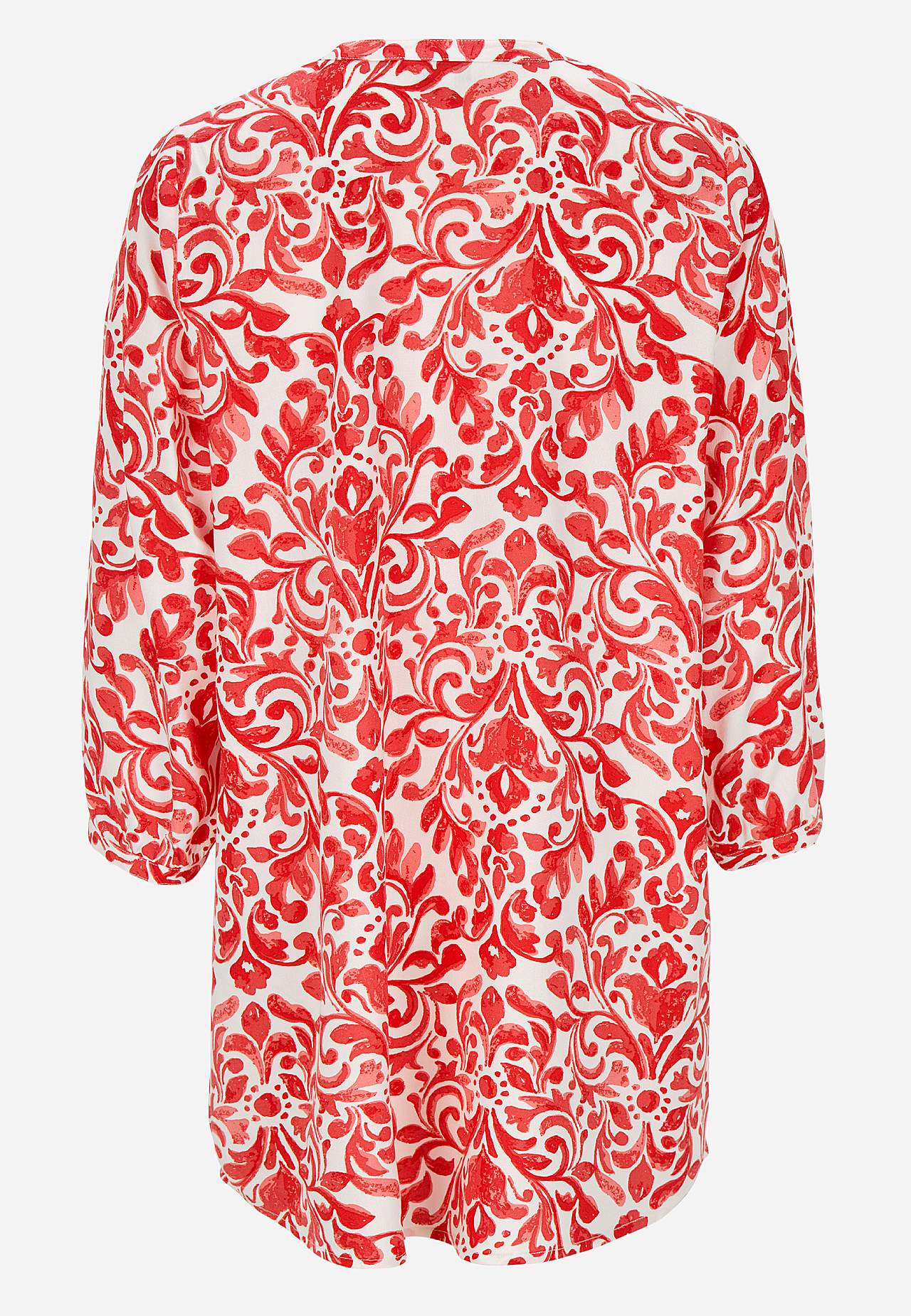 Woven, patterned tunic