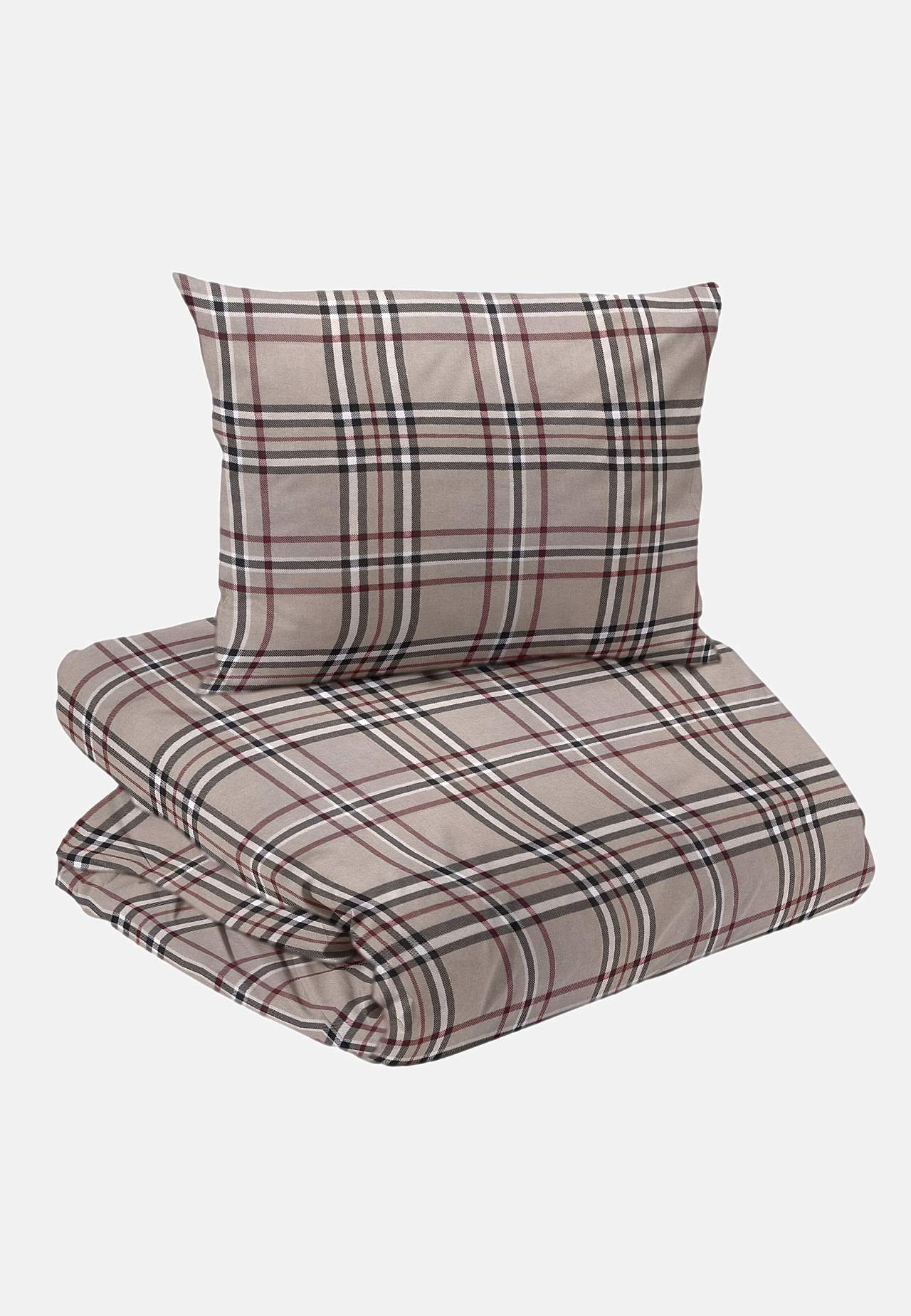 Checked flannel duvet cover 150x210 cm