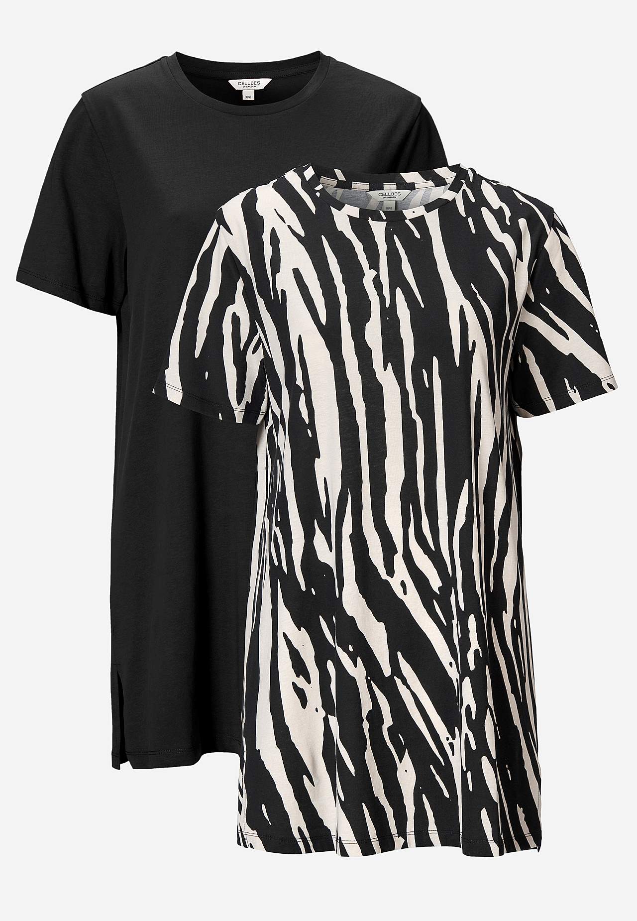 Jersey tuniq in organic cotton 2-pack