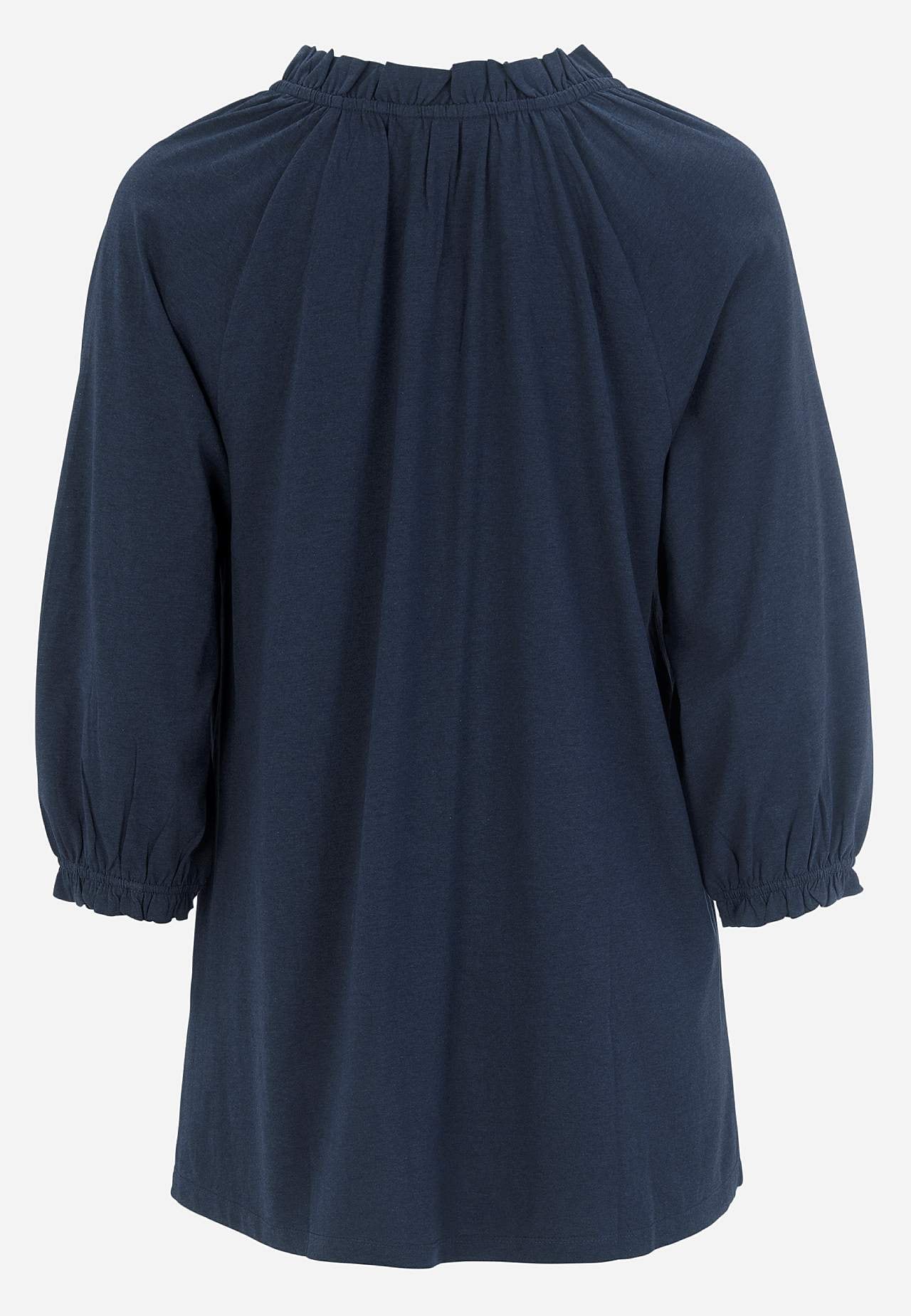 Jersey tuniq with 3/4 length sleeves