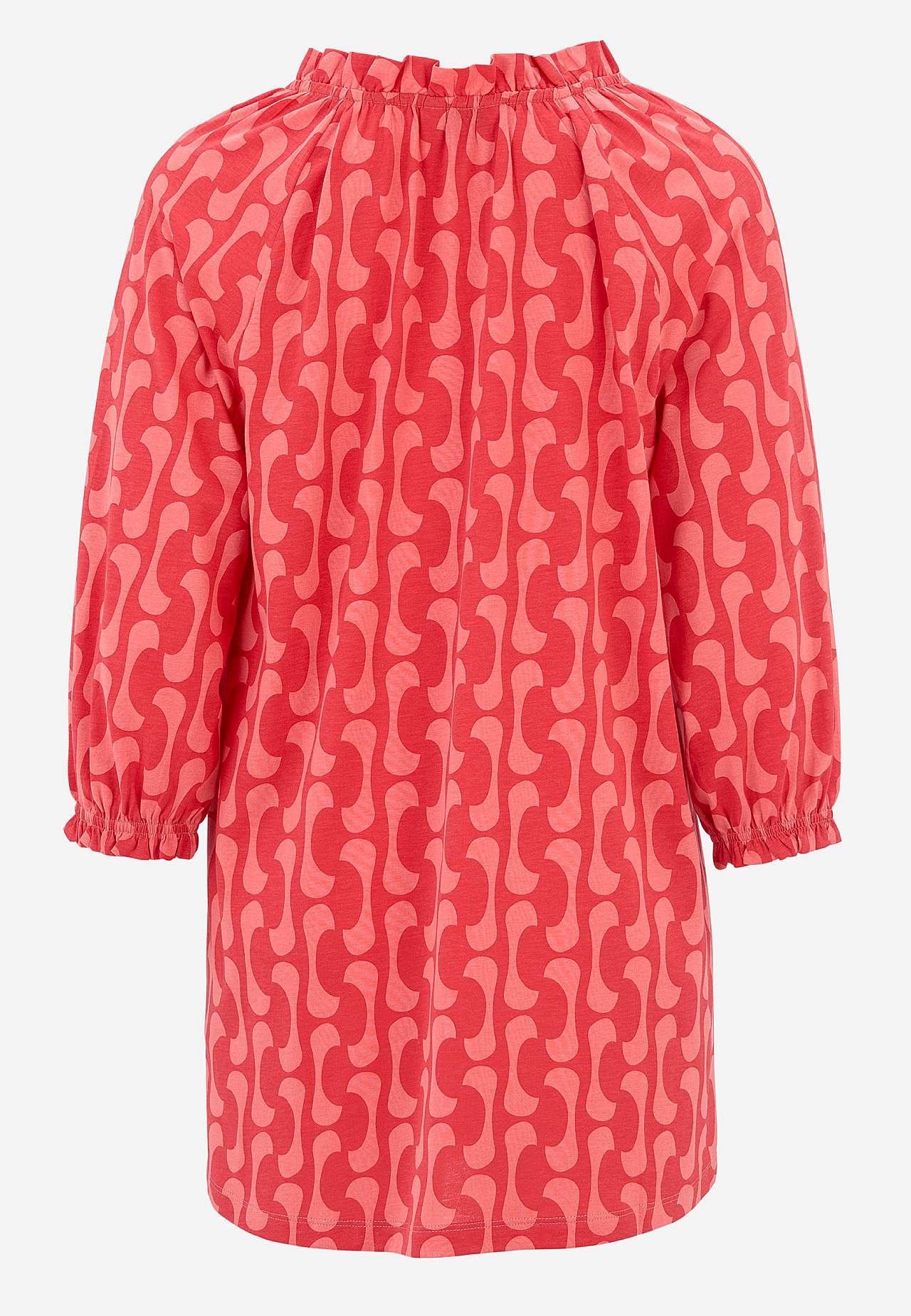 Jersey tuniq with 3/4 length sleeves