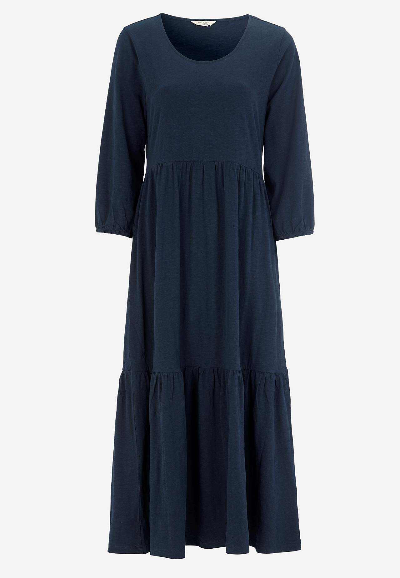 Jersey dress with frill