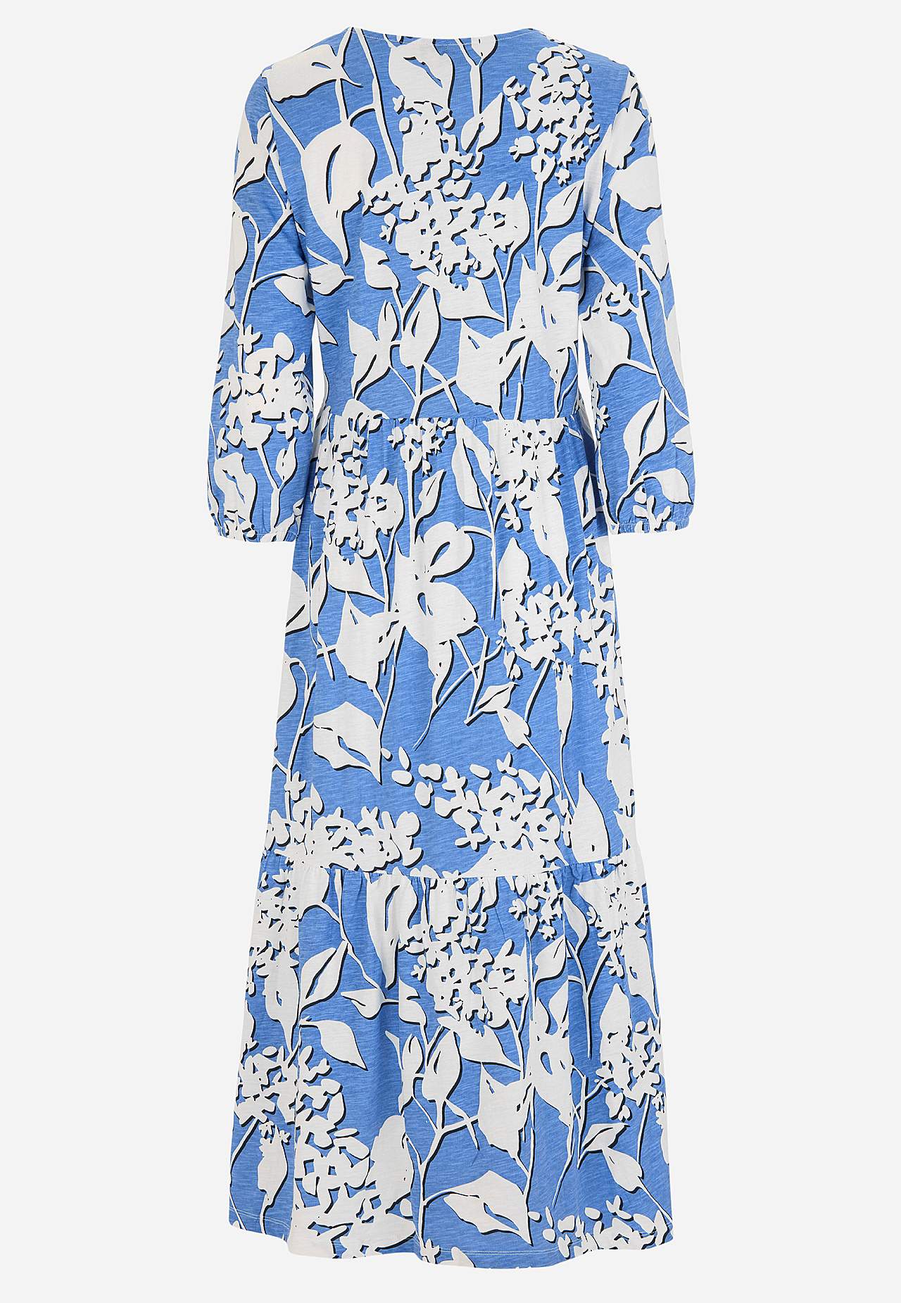 Jersey dress with frill