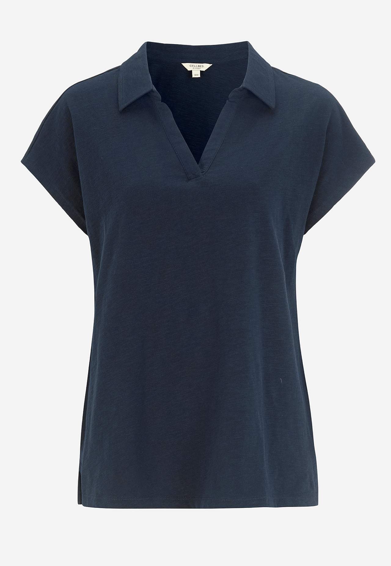 Jersey top with collar