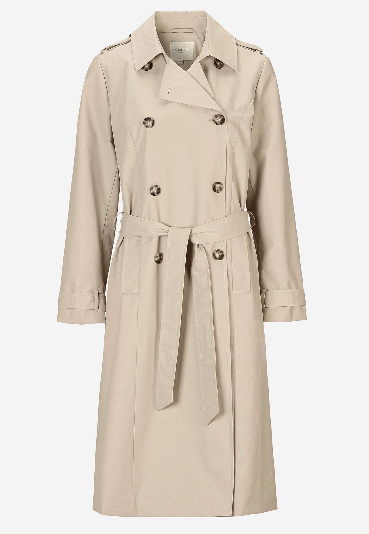 Dobbeltbrystet trenchcoat billede