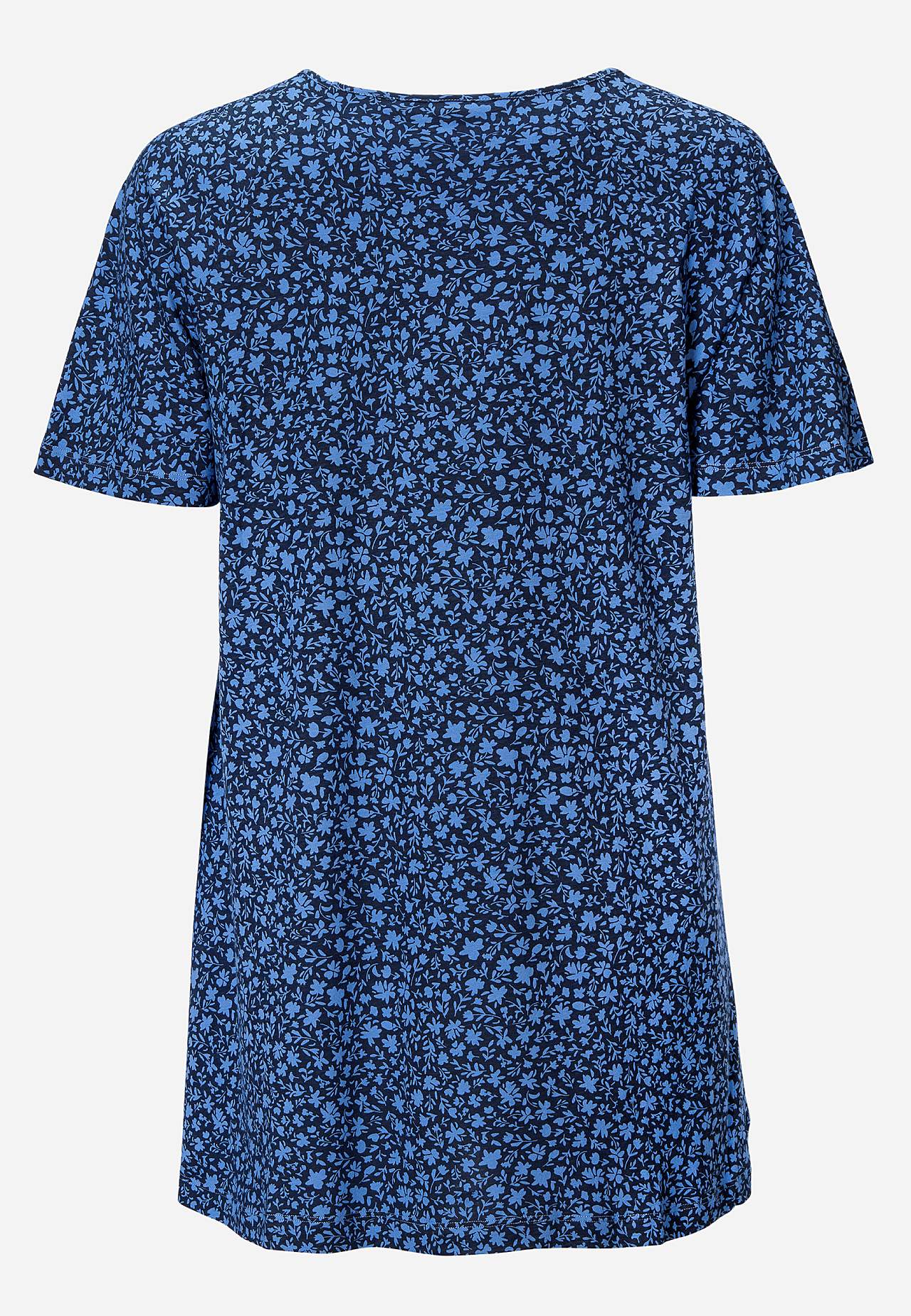 Small flower print jersey tuniq