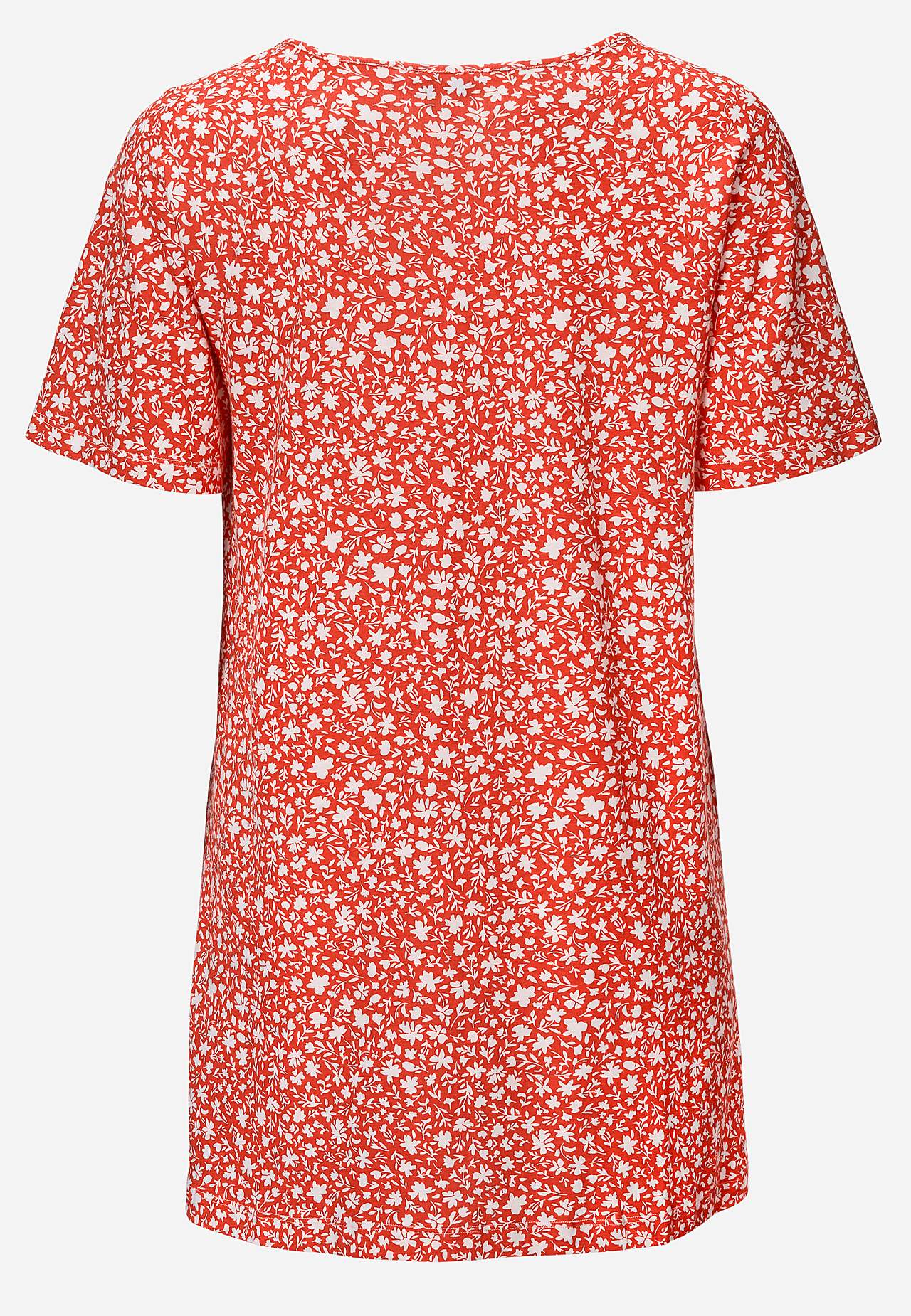 Small flower print jersey tuniq
