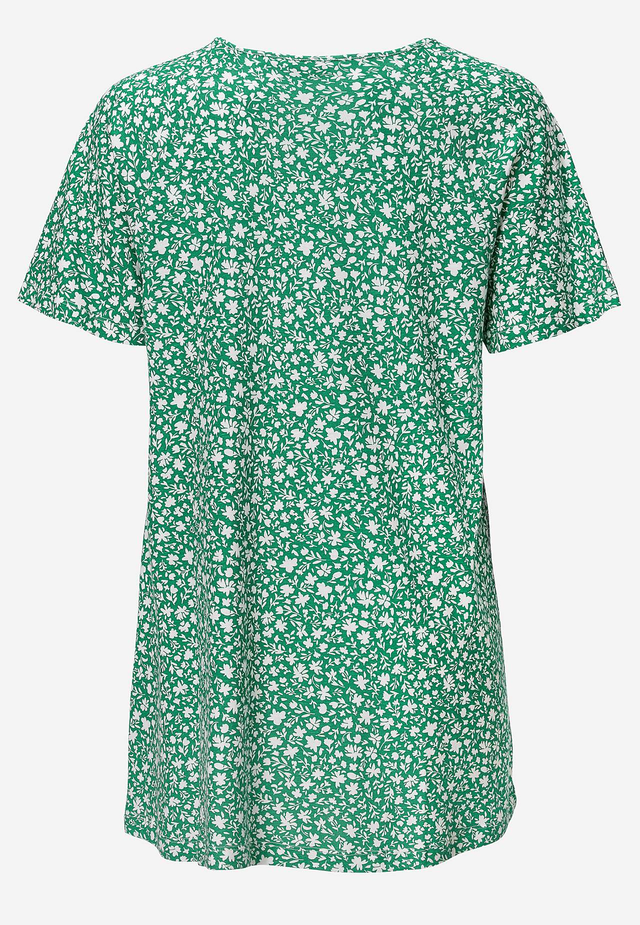 Small flower print jersey tuniq
