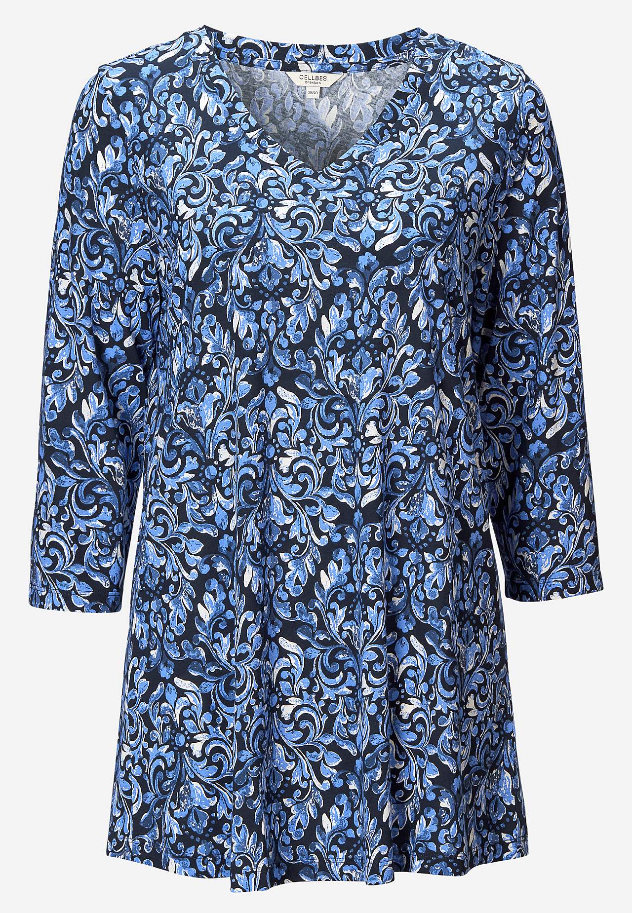 Jersey tuniq with 3/4 sleeve