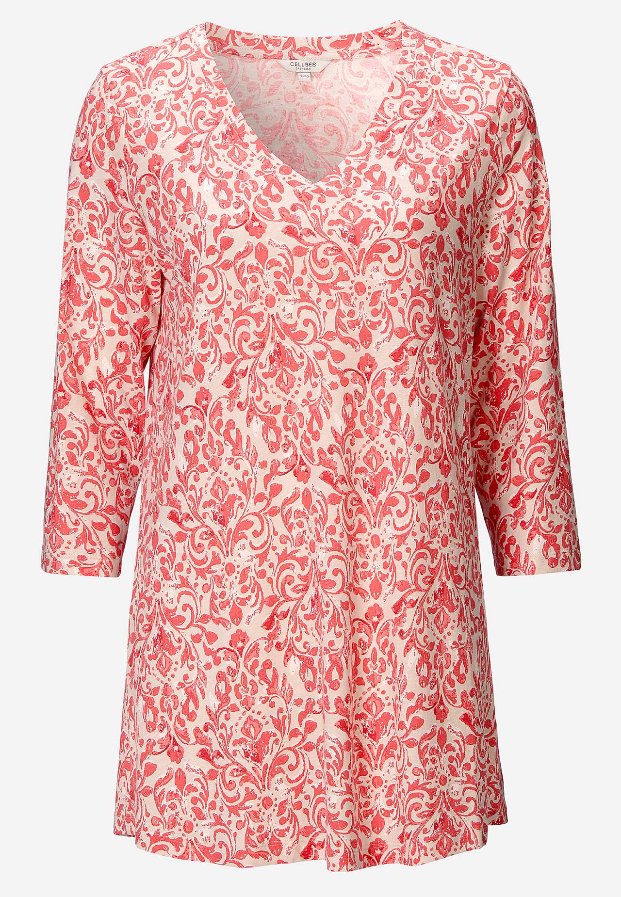 Jersey tuniq with 3/4 sleeve
