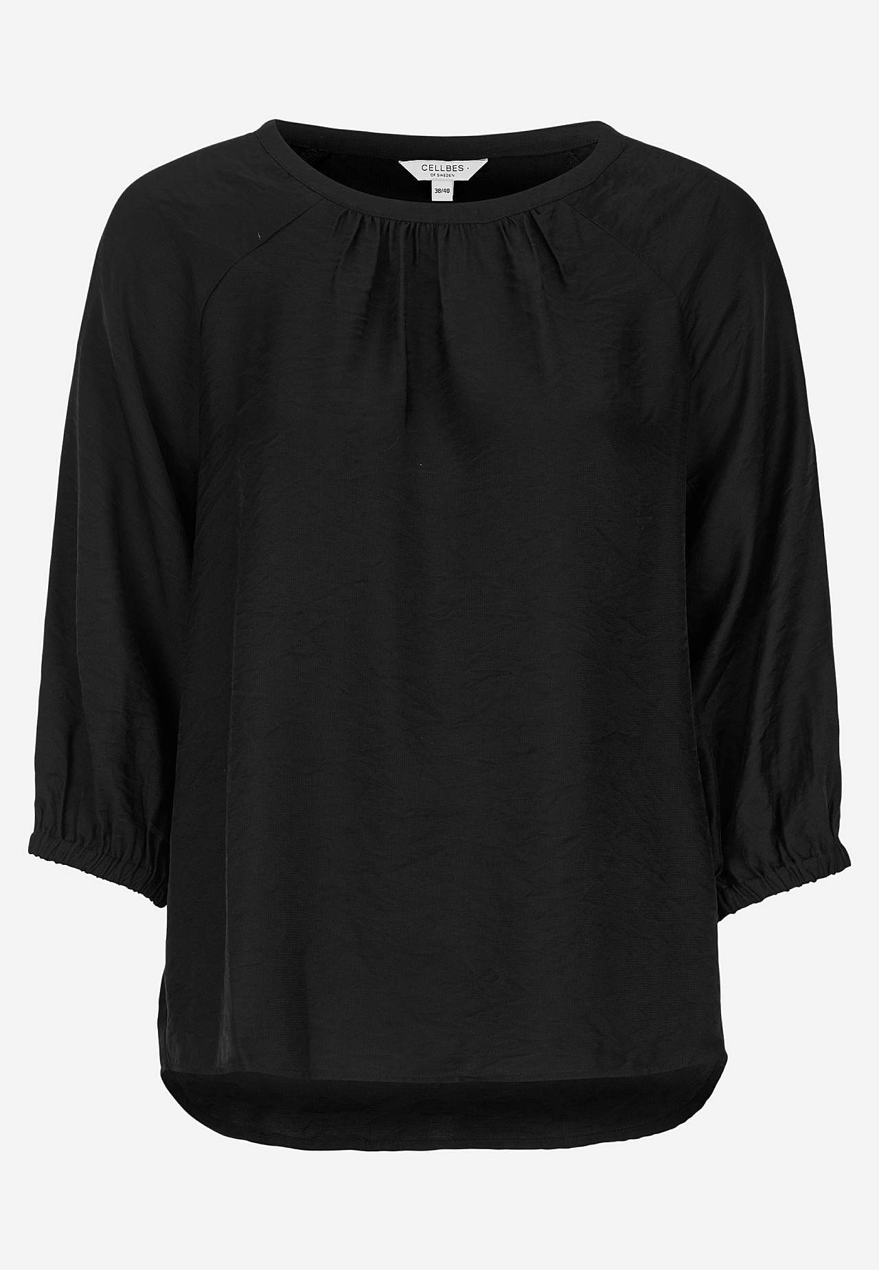 Woven blouse with structure