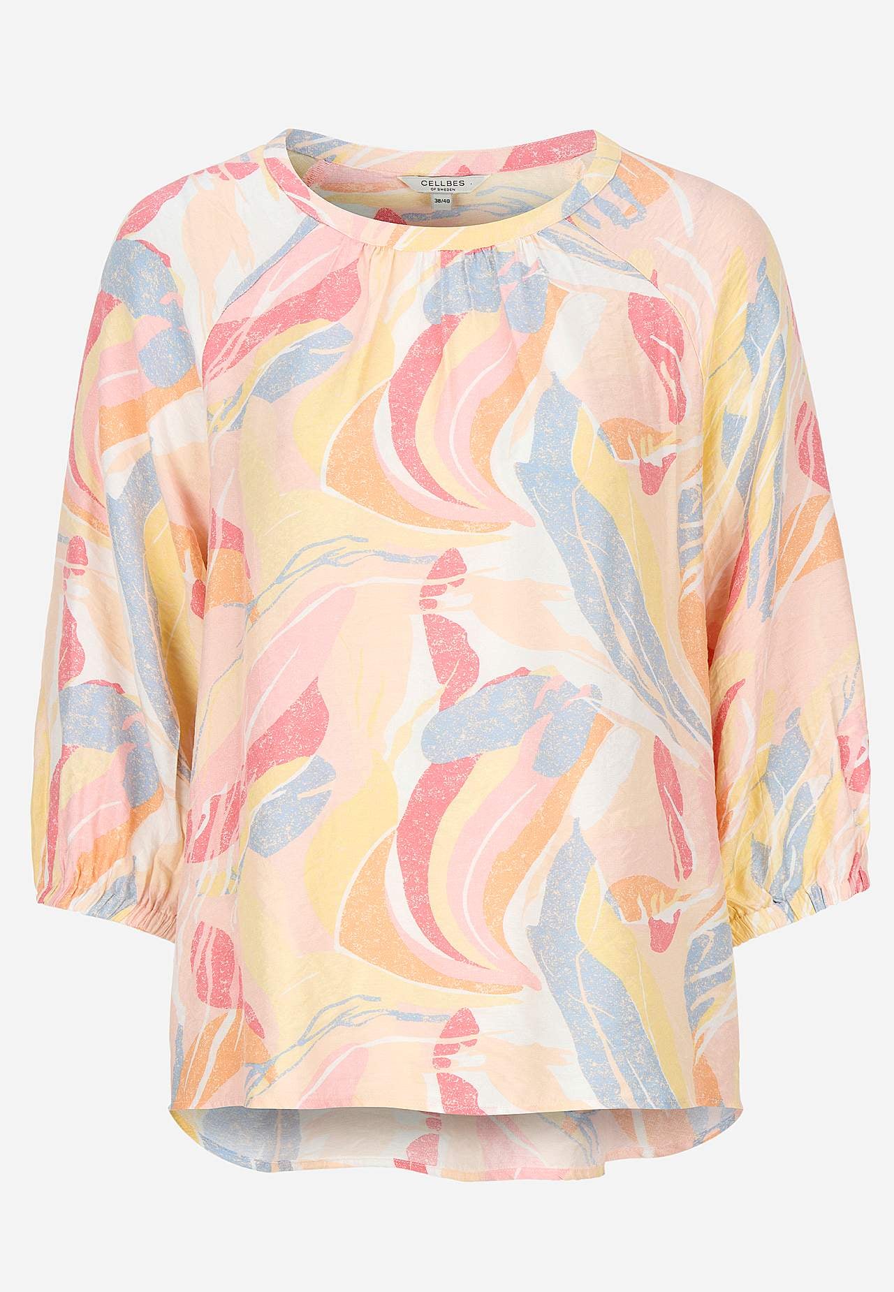 Woven blouse with structure