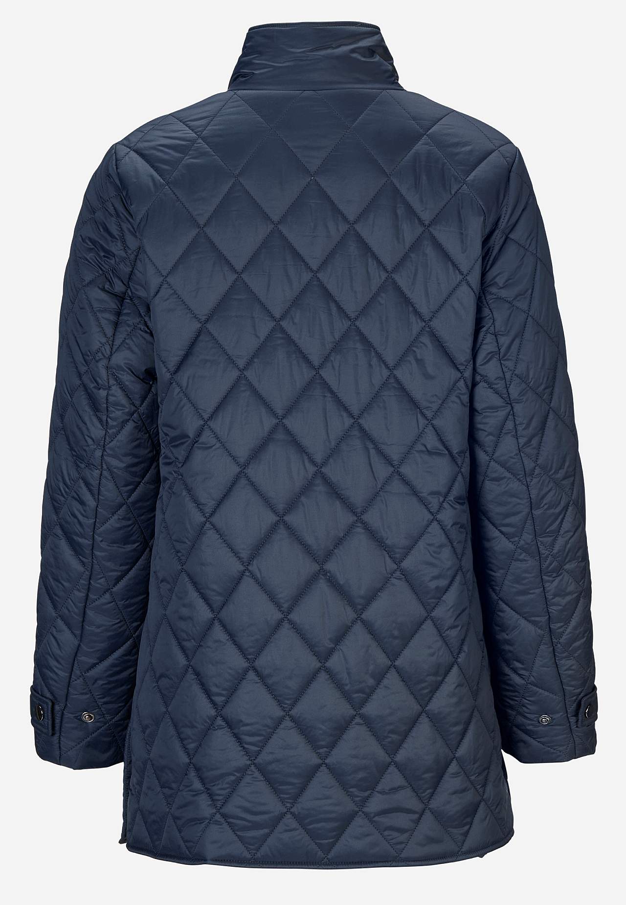 Quilted jacket with snap buttons