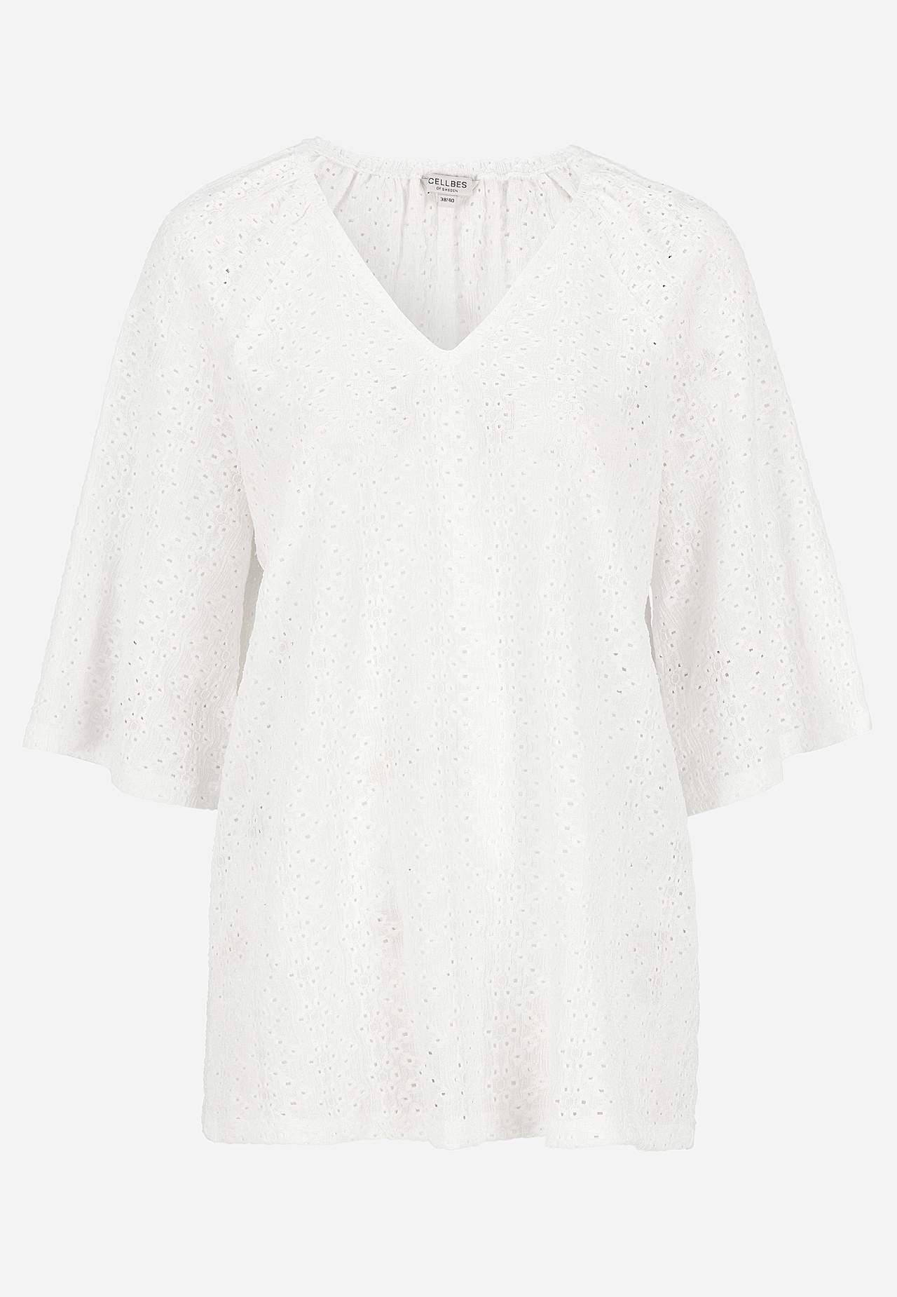 Jersey tuniq with hole embroidery