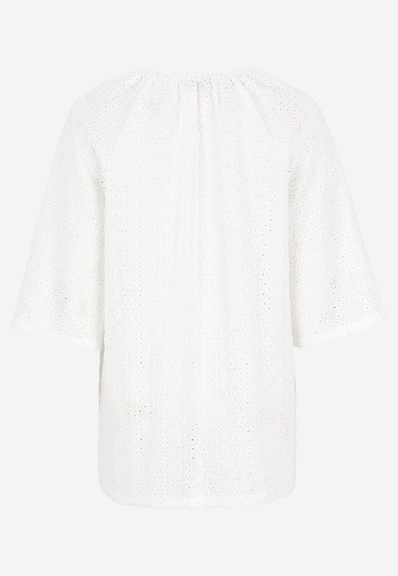 Jersey tuniq with hole embroidery