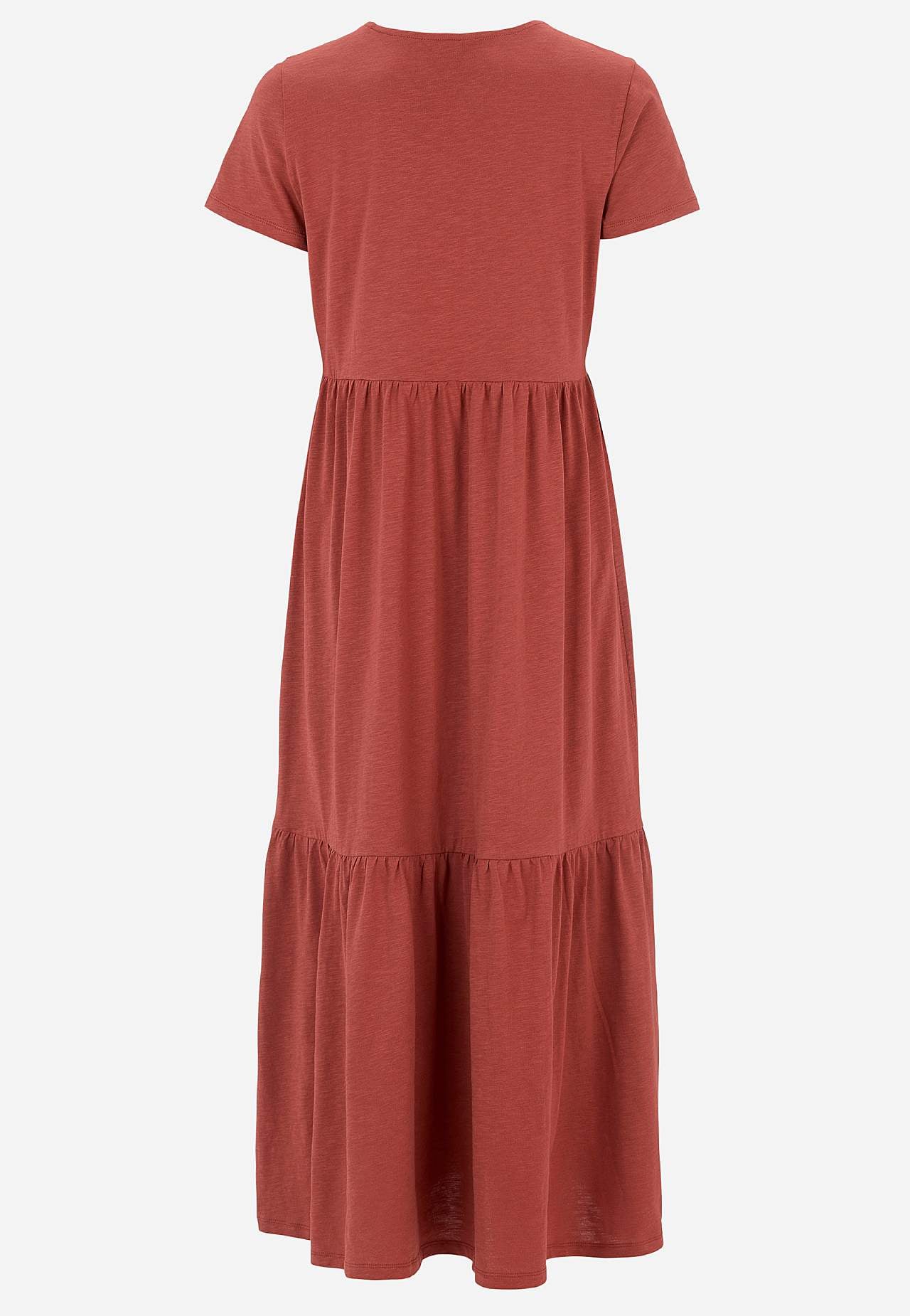 Jersey dress with frill