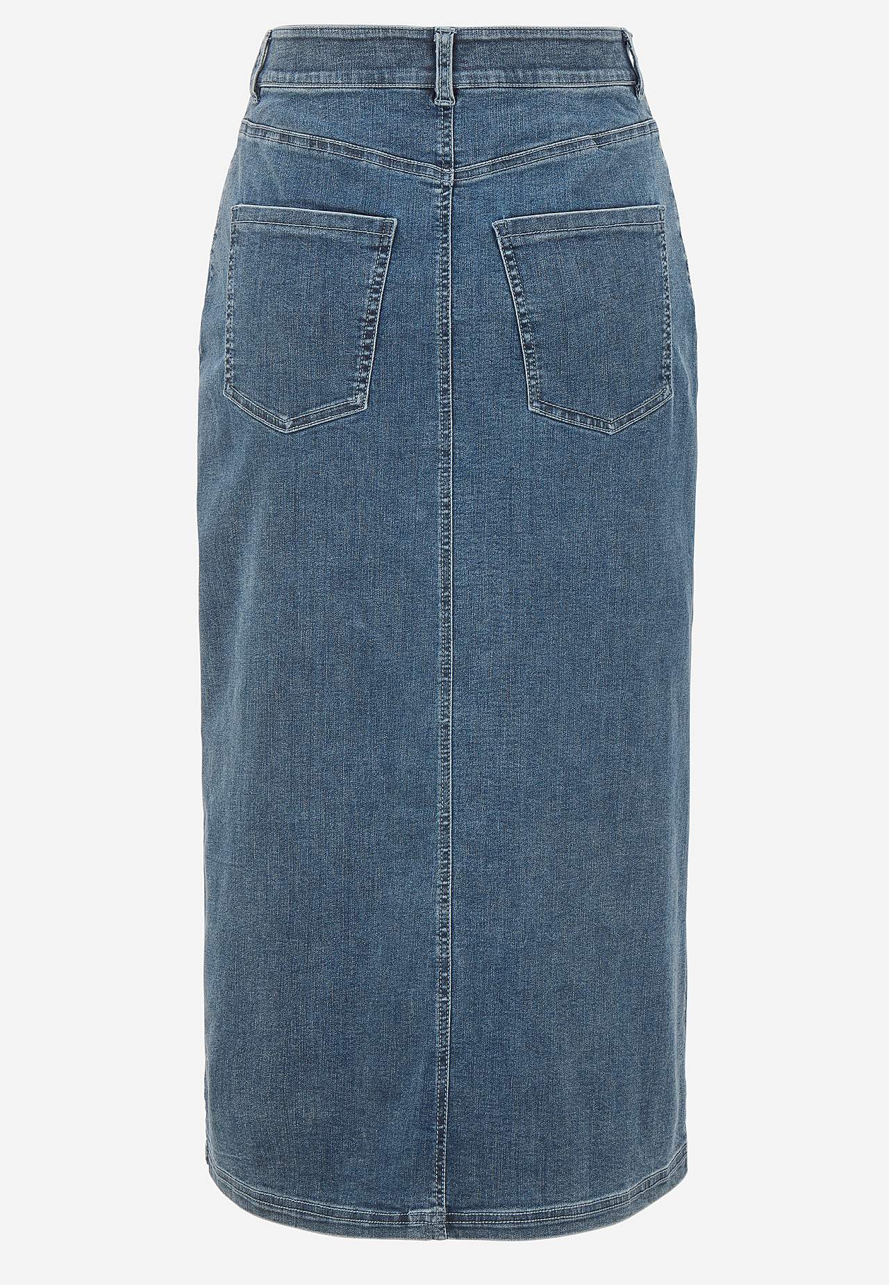 Denim skirt with superstretch