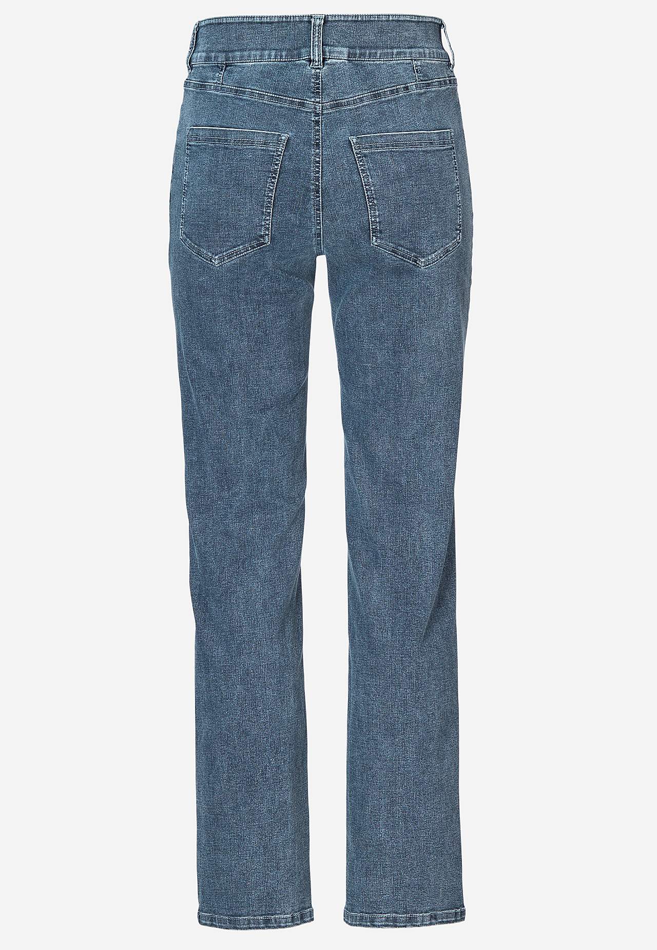 Straight jeans in denim with superstretch Sara