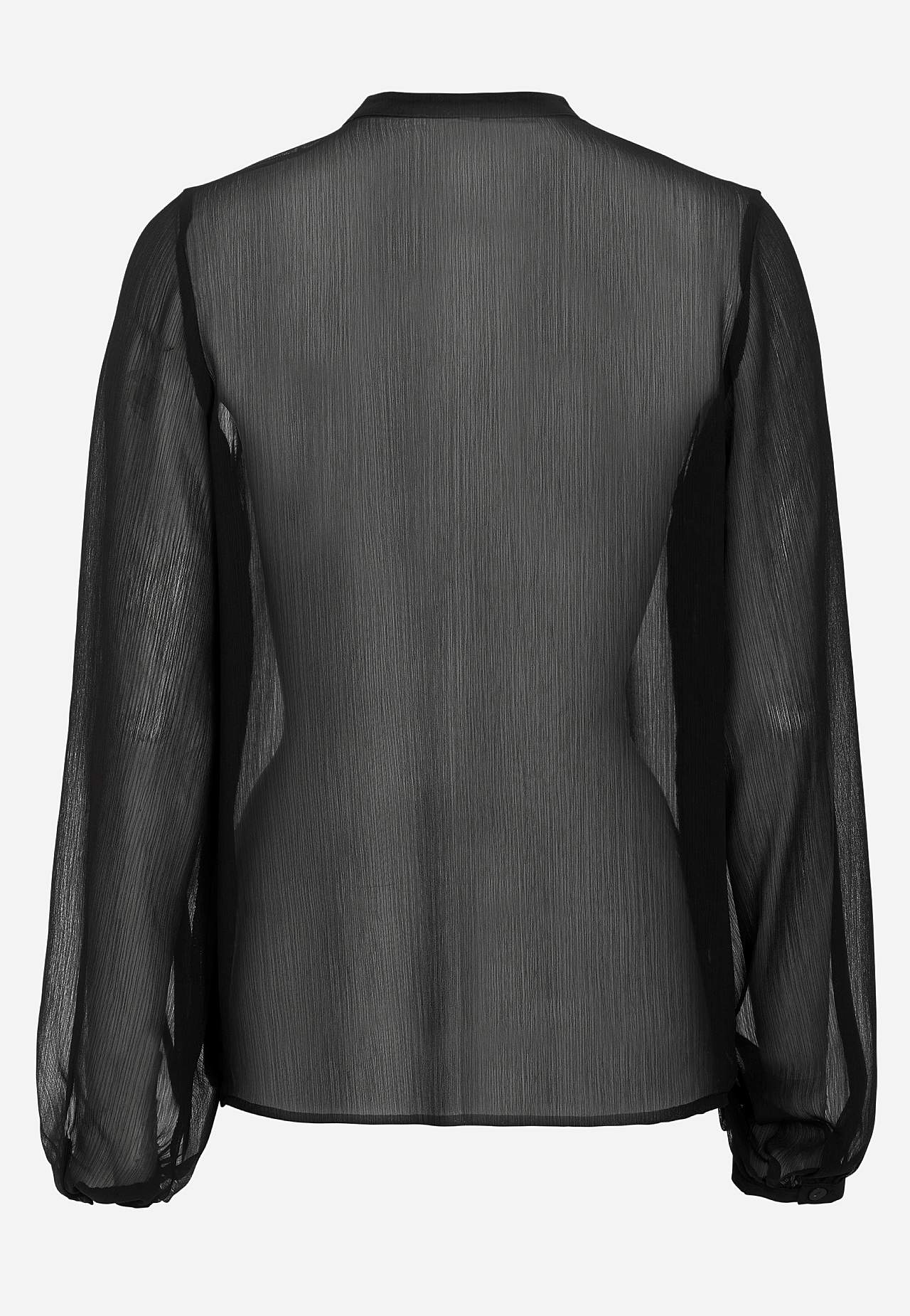 Chiffongblus med volanger