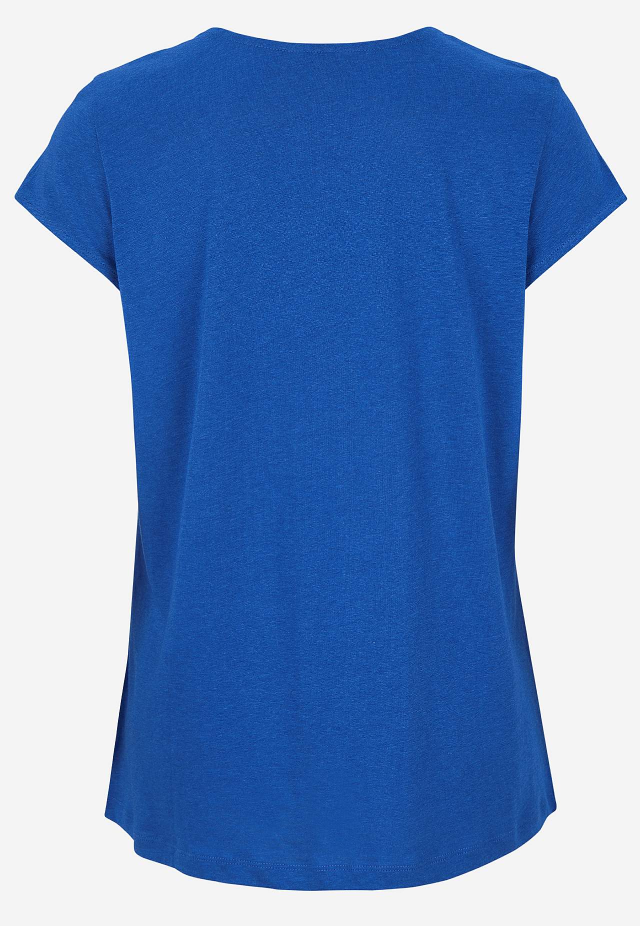 Jersey top with cap sleeves