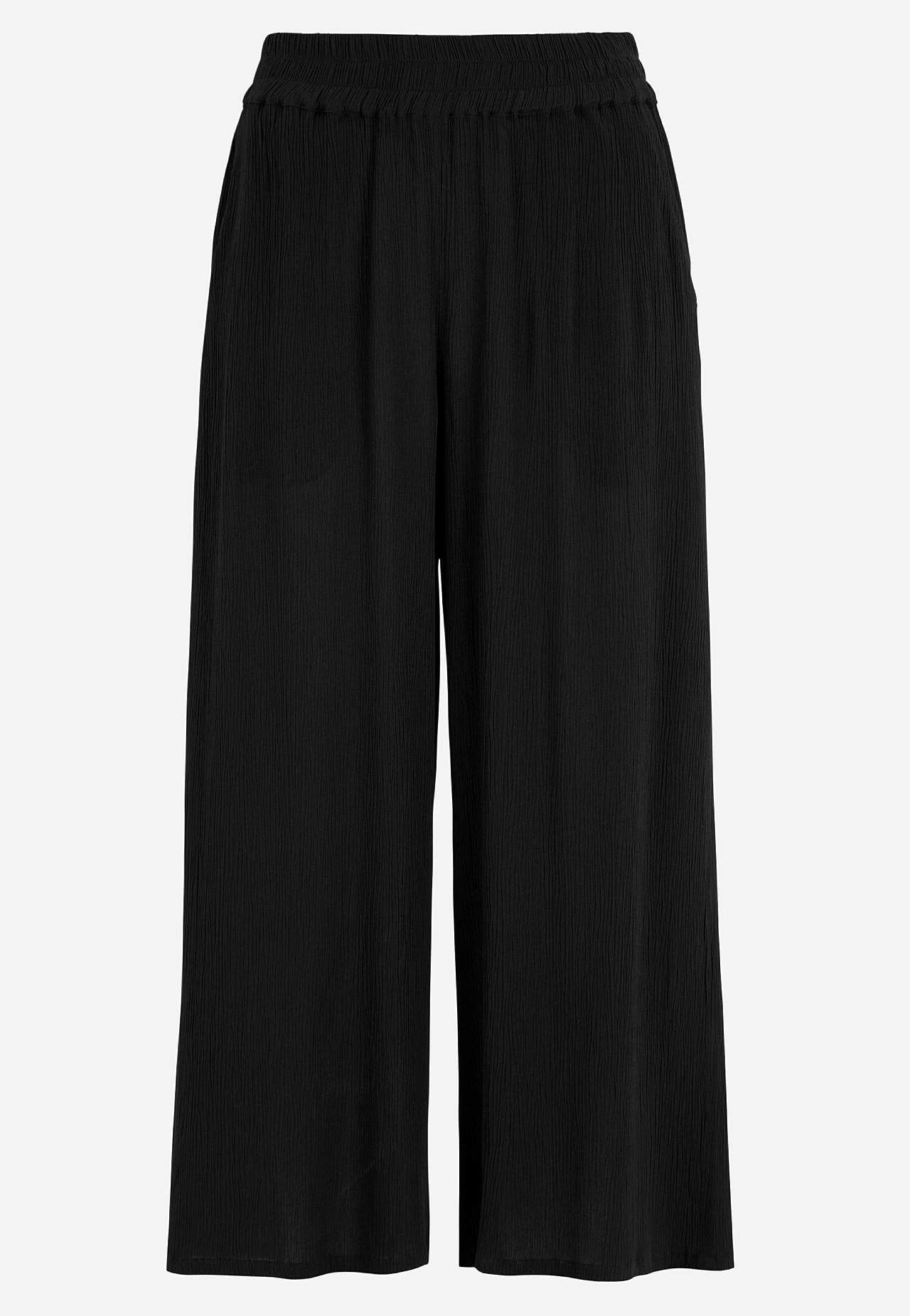 Crepe culotte trousers