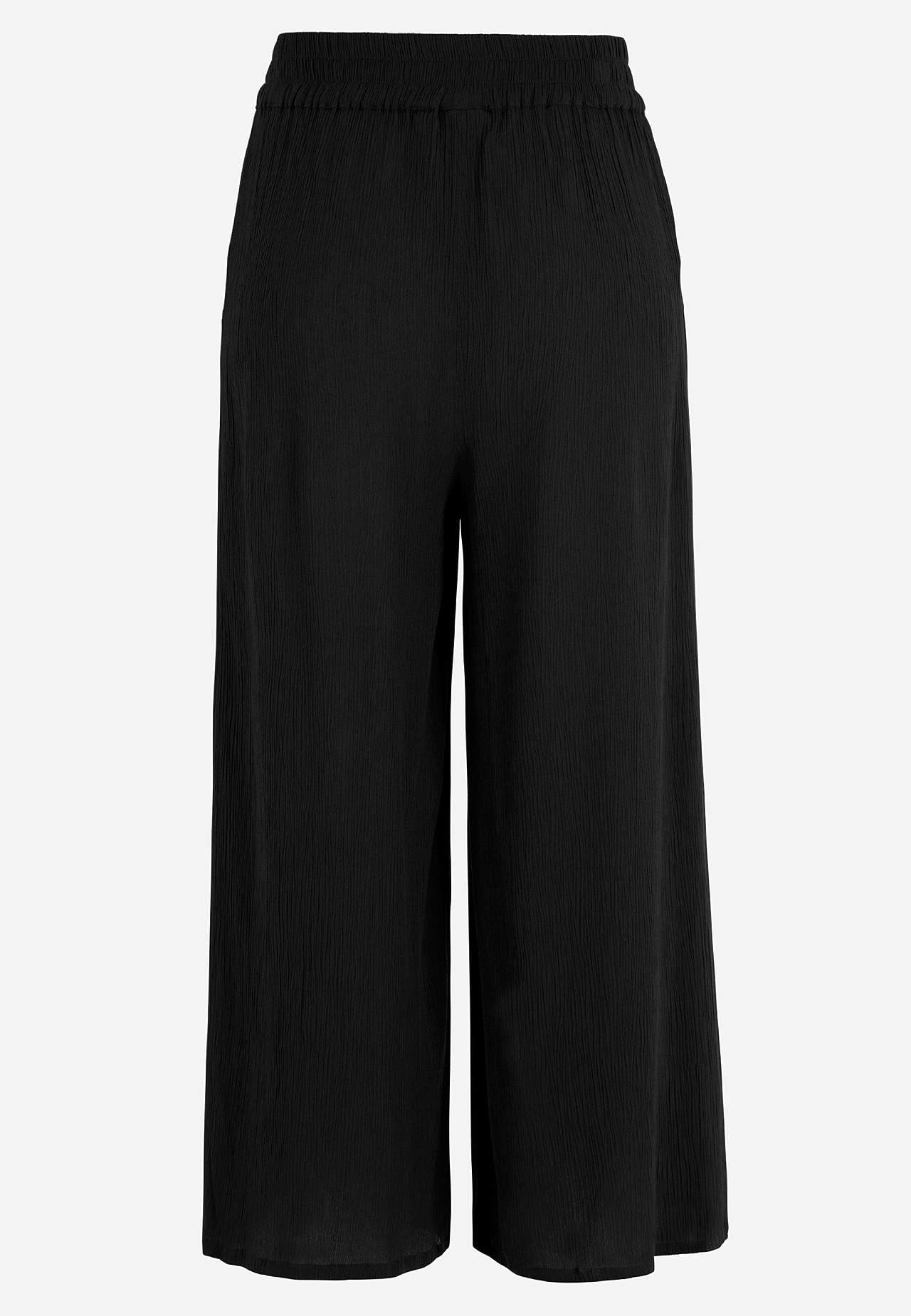 Crepe culotte trousers